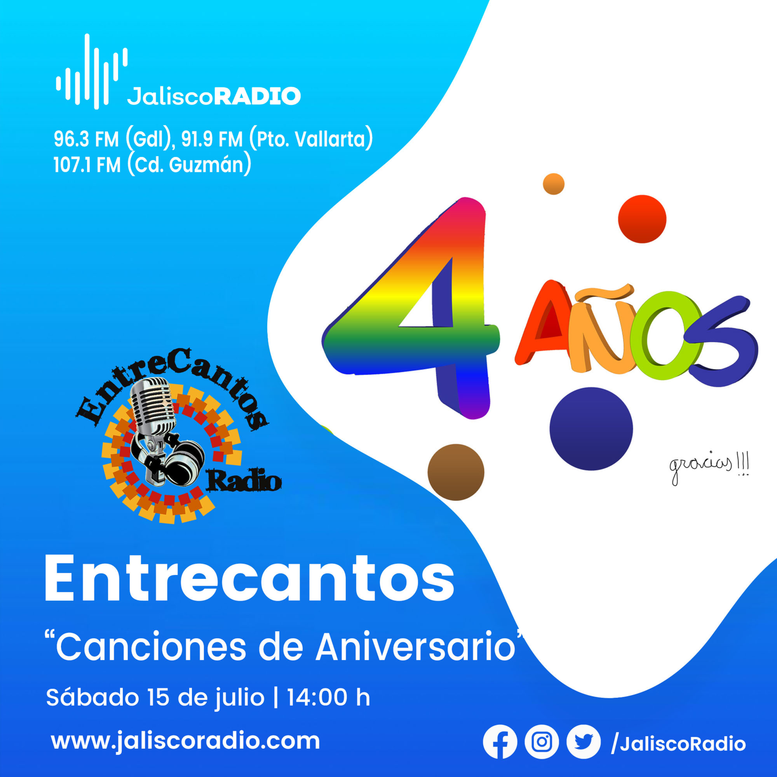 Entrecantos - 15 de Julio 2023 - Canciones de Aniversario