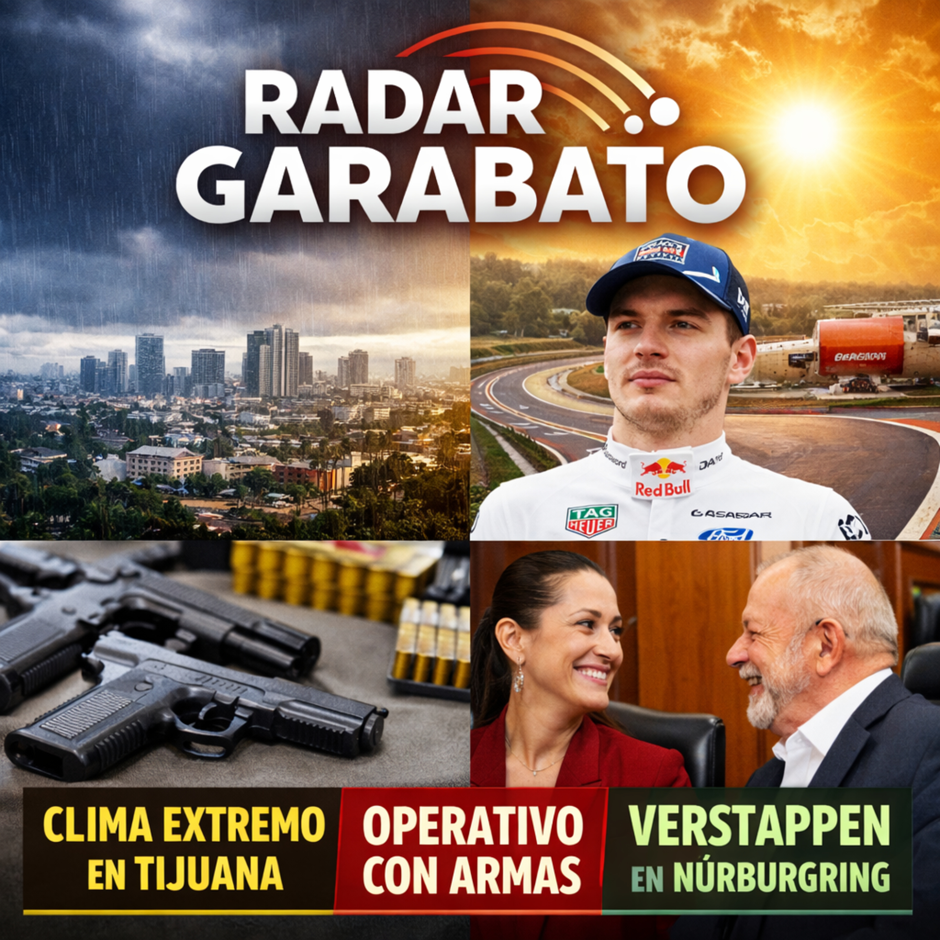 Radar Garabato | Clima extremo en Tijuana, operativo con armas y Verstappen sacude Nürburgring episode artwork