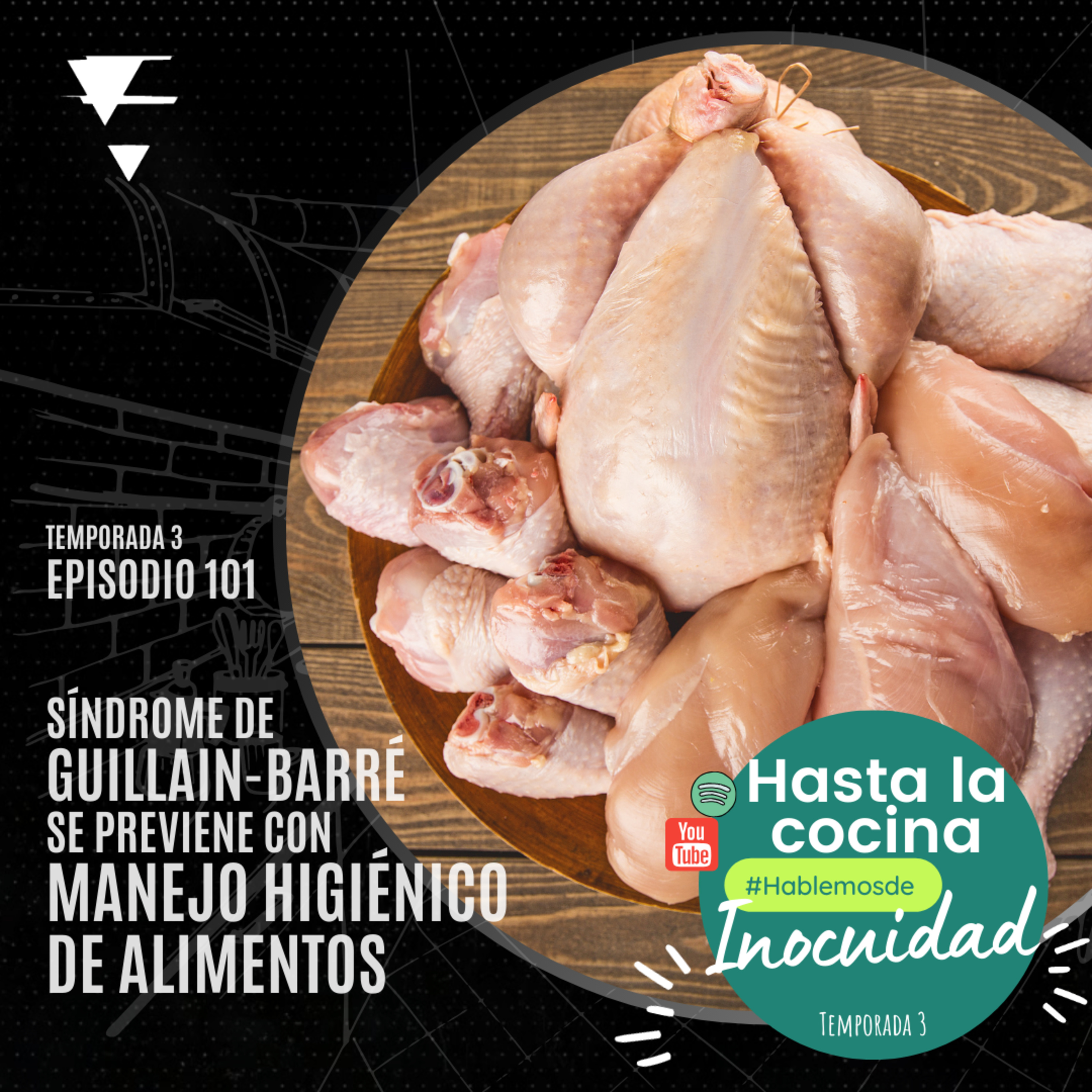 T3 Episodio 101 - Síndrome Guillain-Barré se previene con Manejo Higiénico de Alimentos episode artwork