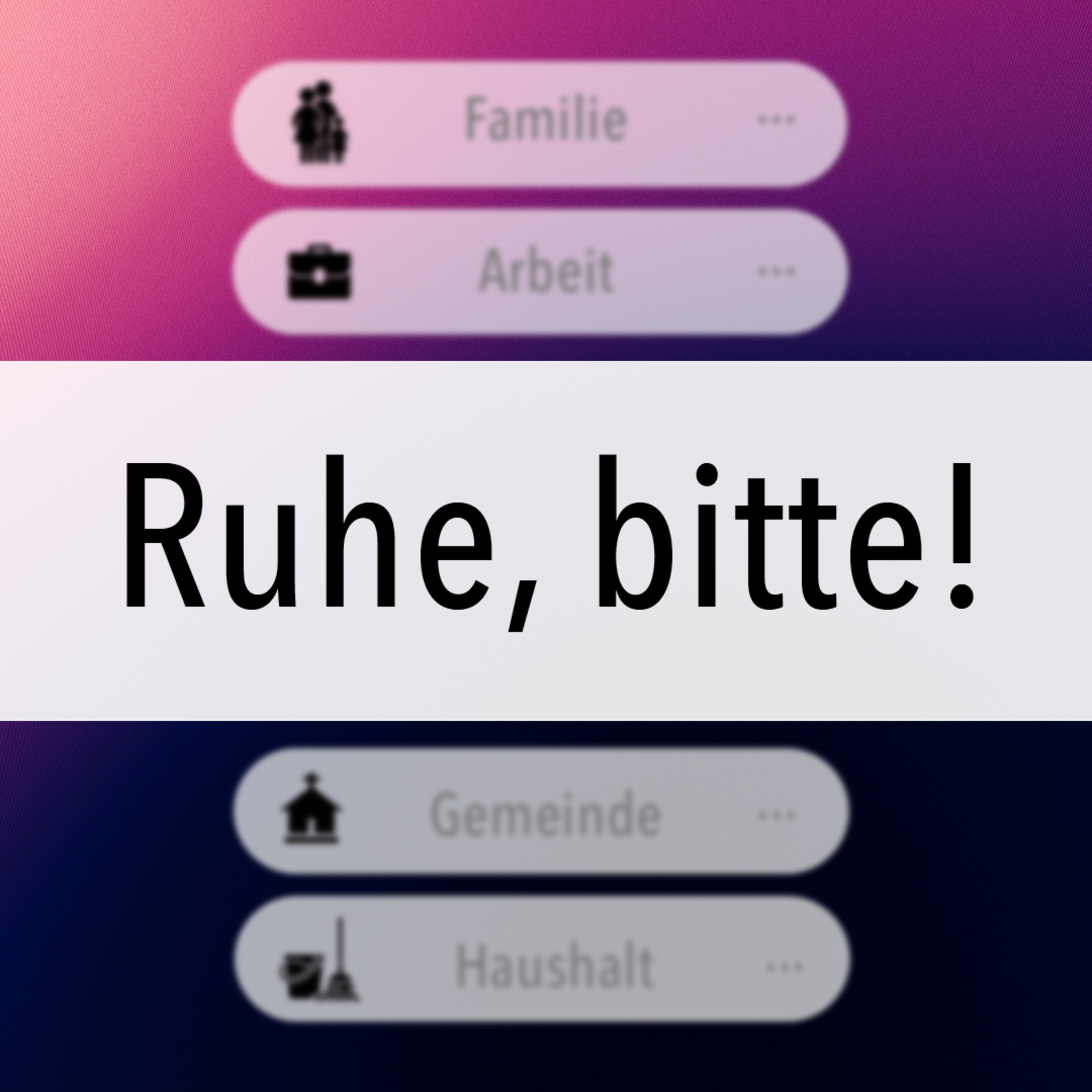 Ruhe, bitte! - Ruhe im Sturm