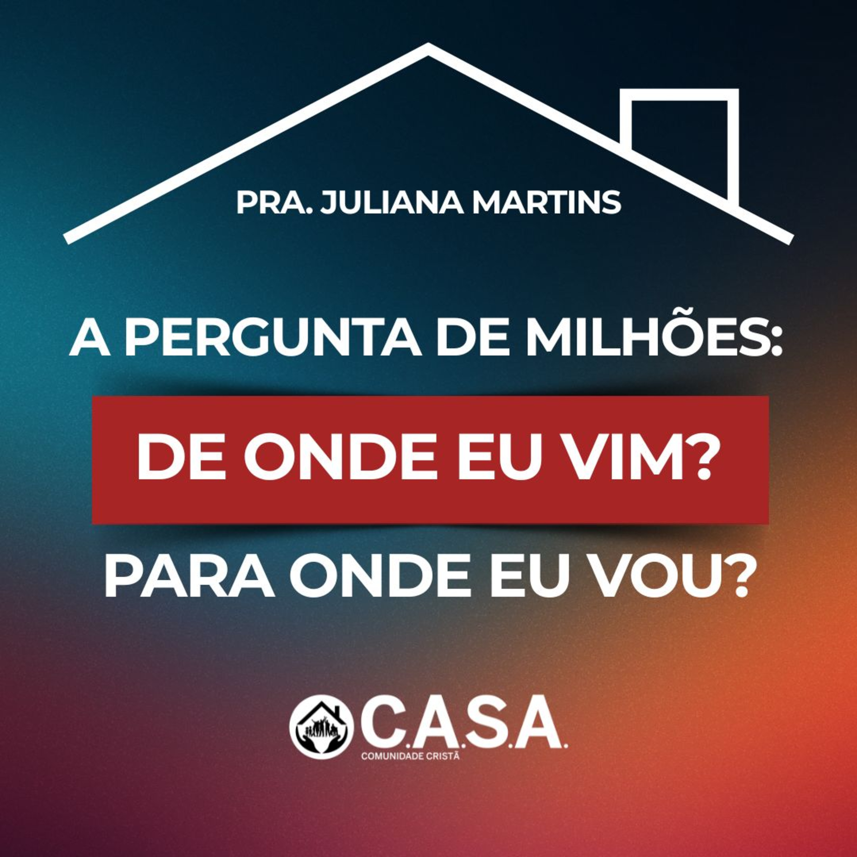 A PERGUNTA DE MILHÕES: DE ONDE EU VIM? PARA ONDE EU VOU ? - 22/03/2026 - PRA. JULIANA MARTINS episode artwork