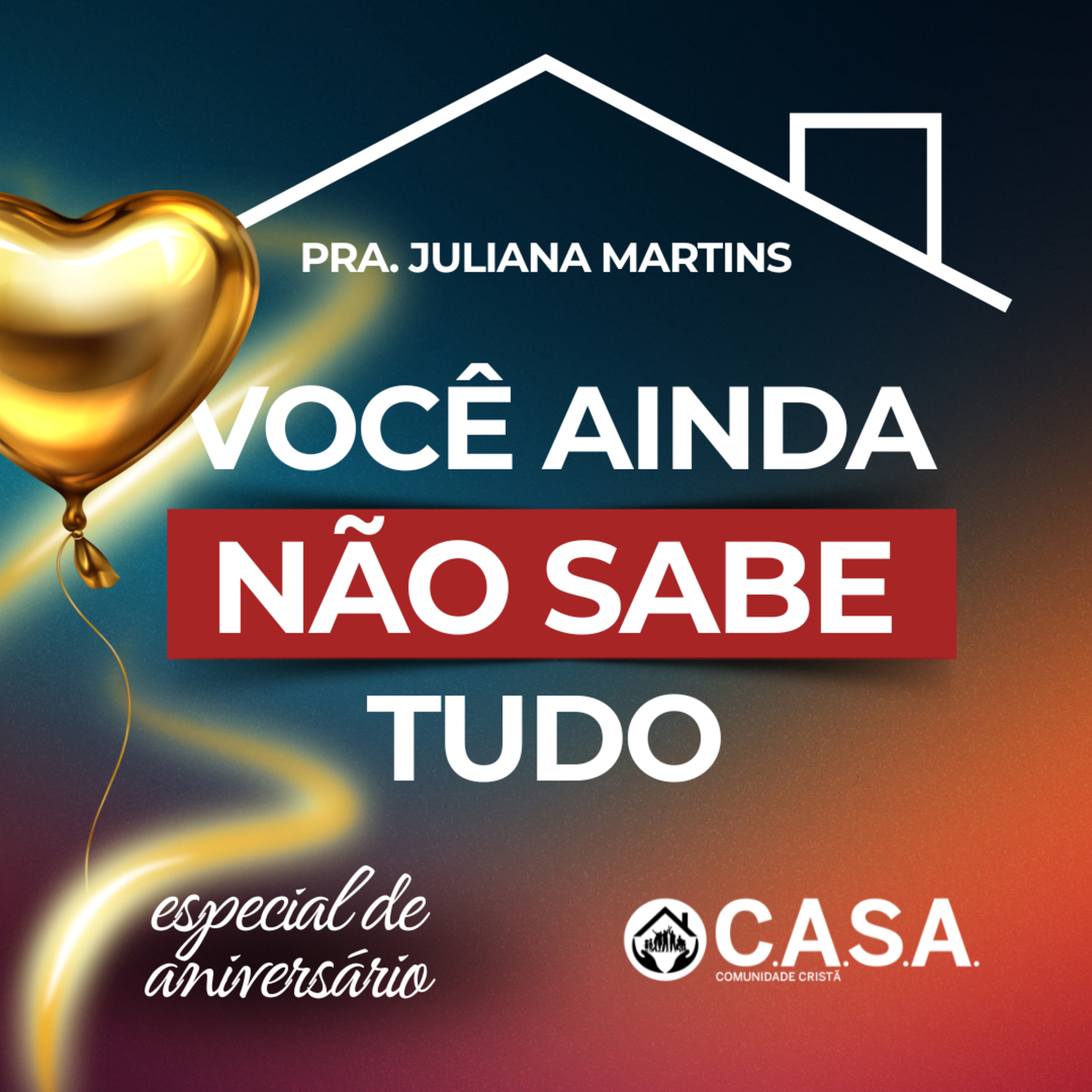 VOCÊ NÃO SABE TUDO? - 24/04/2026 - PRA. JULIANA MARTINS episode artwork