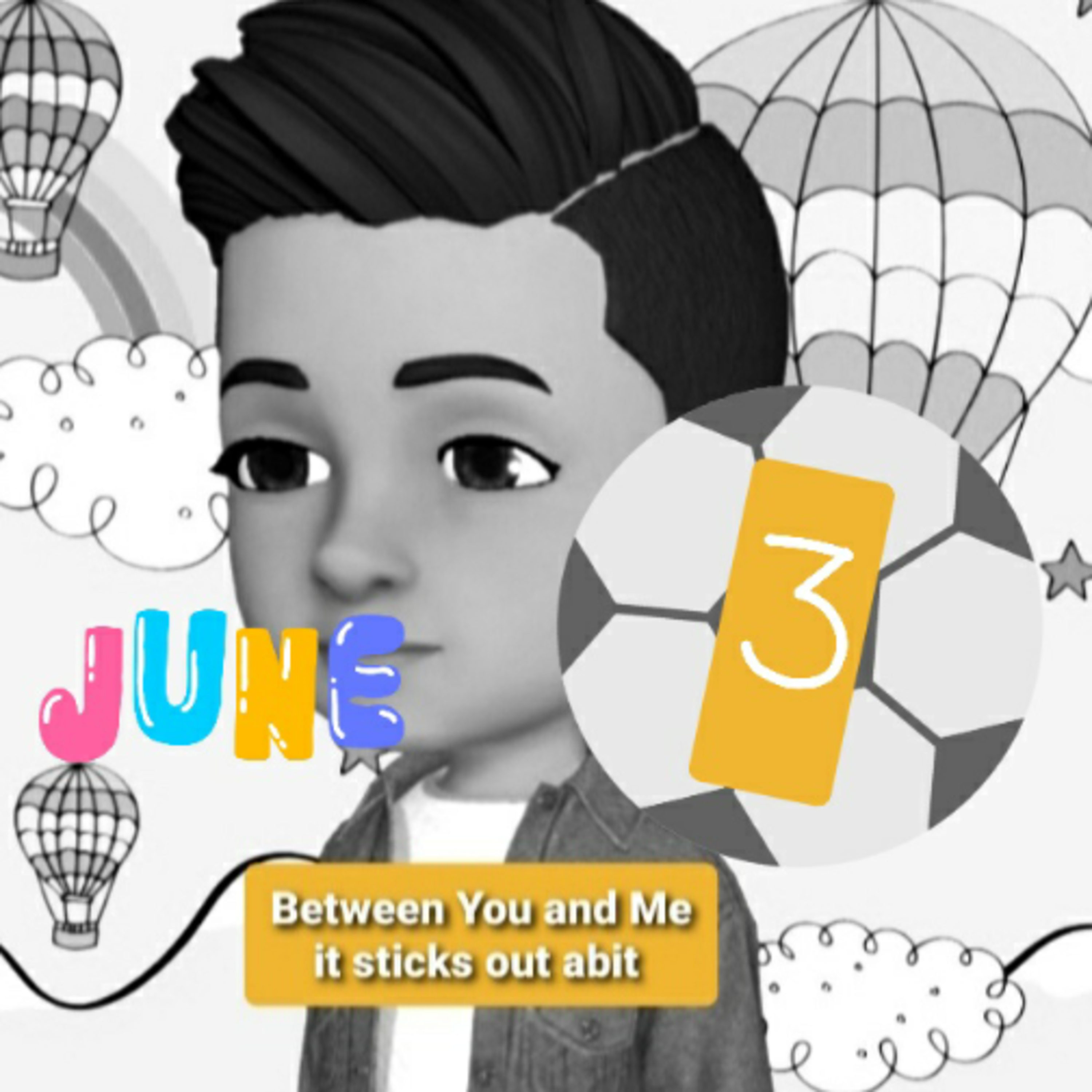 Between You and Me it sticks out abit but you can see the world cup episode artwork