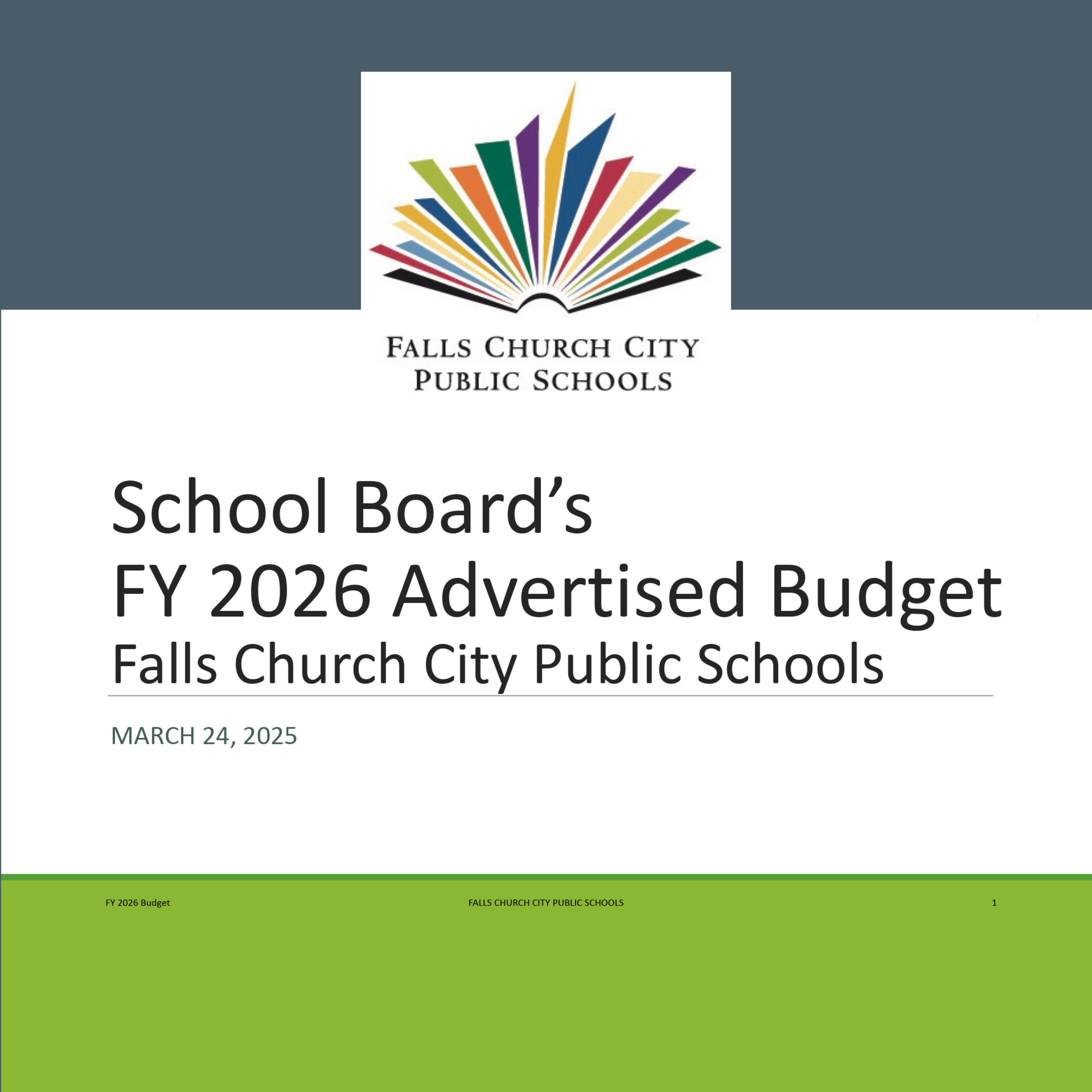 School Board Presents FY 2026 Budget to City Council - March 24, 2025 episode artwork