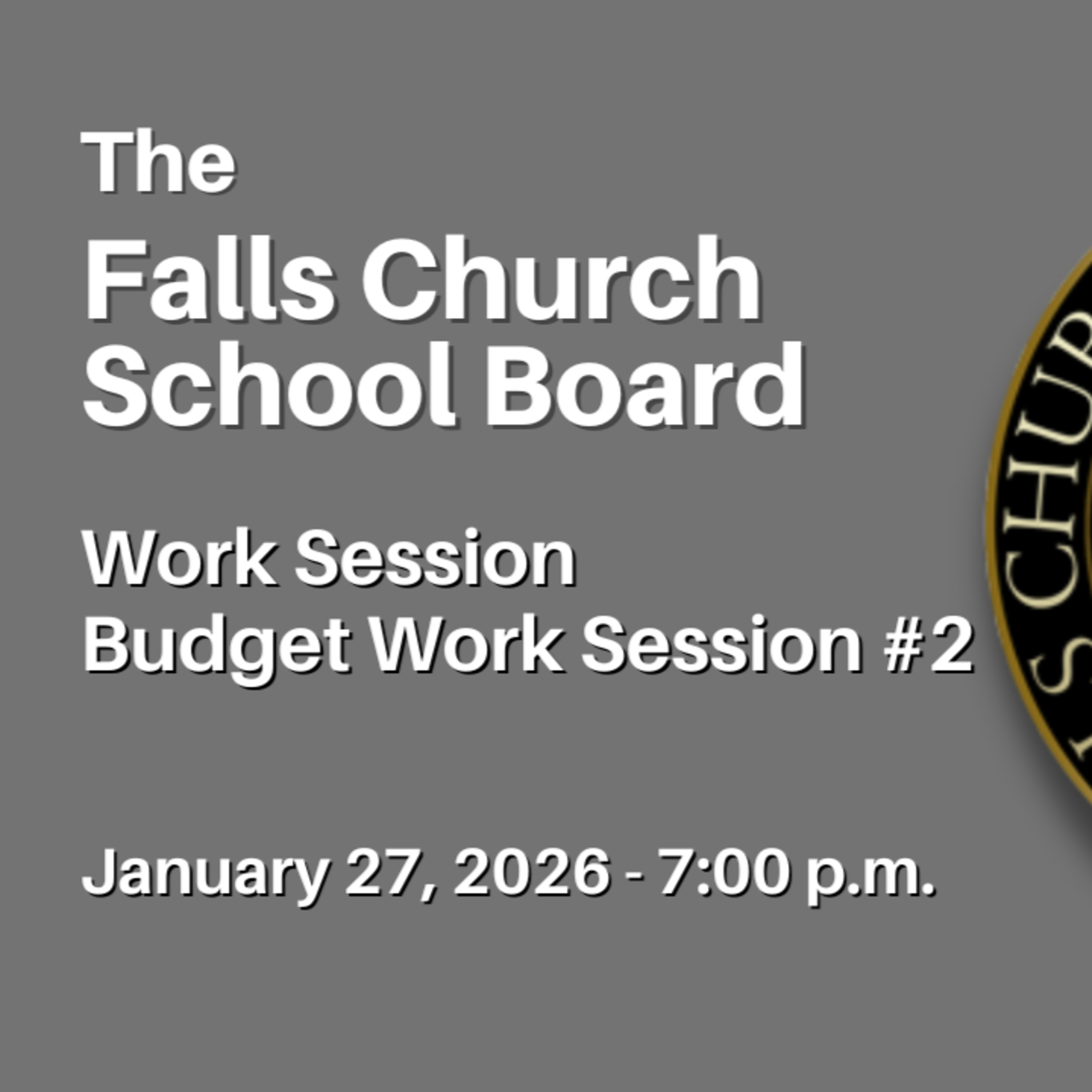 FCCPS School Board Work Session – January 27, 2026 episode artwork