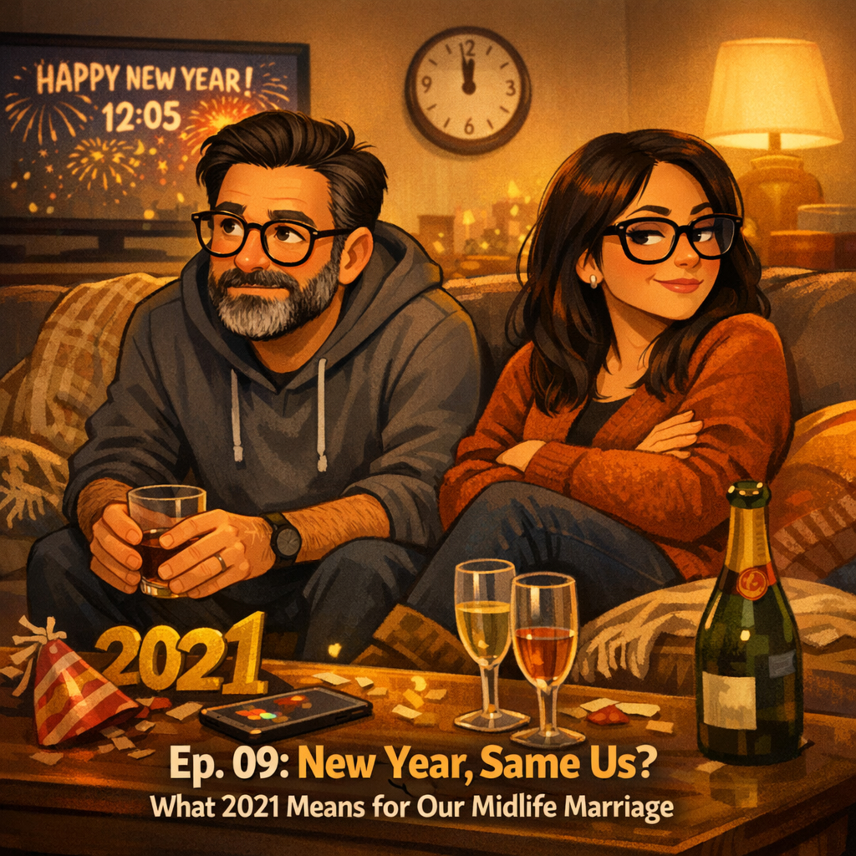 Ep. 09: New Year, Same Us? What 2021 Means for Our Midlife Marriage