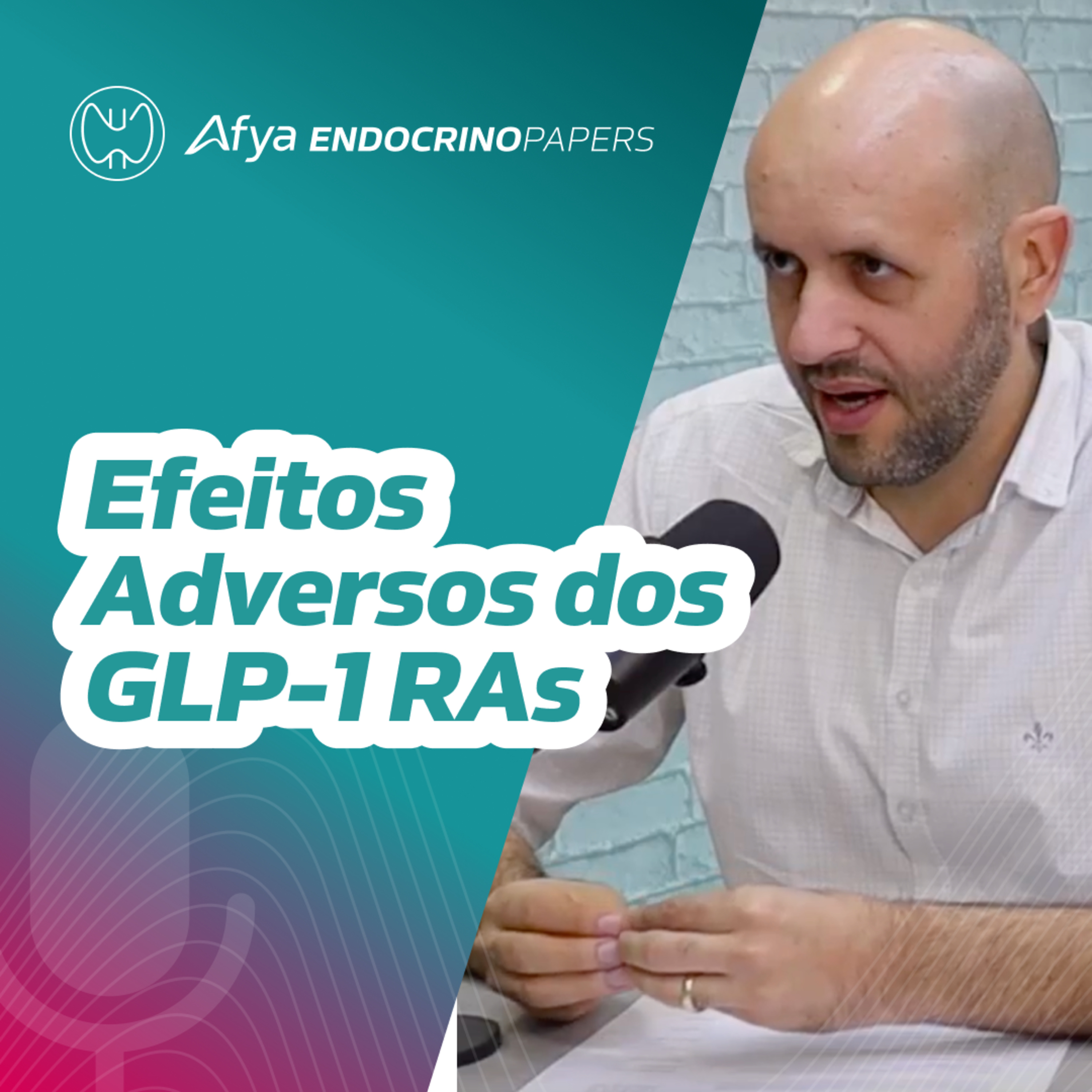 Quais são os efeitos adversos gastrointestinais observados nos usuários de agonistas do receptor de GLP-1? episode artwork