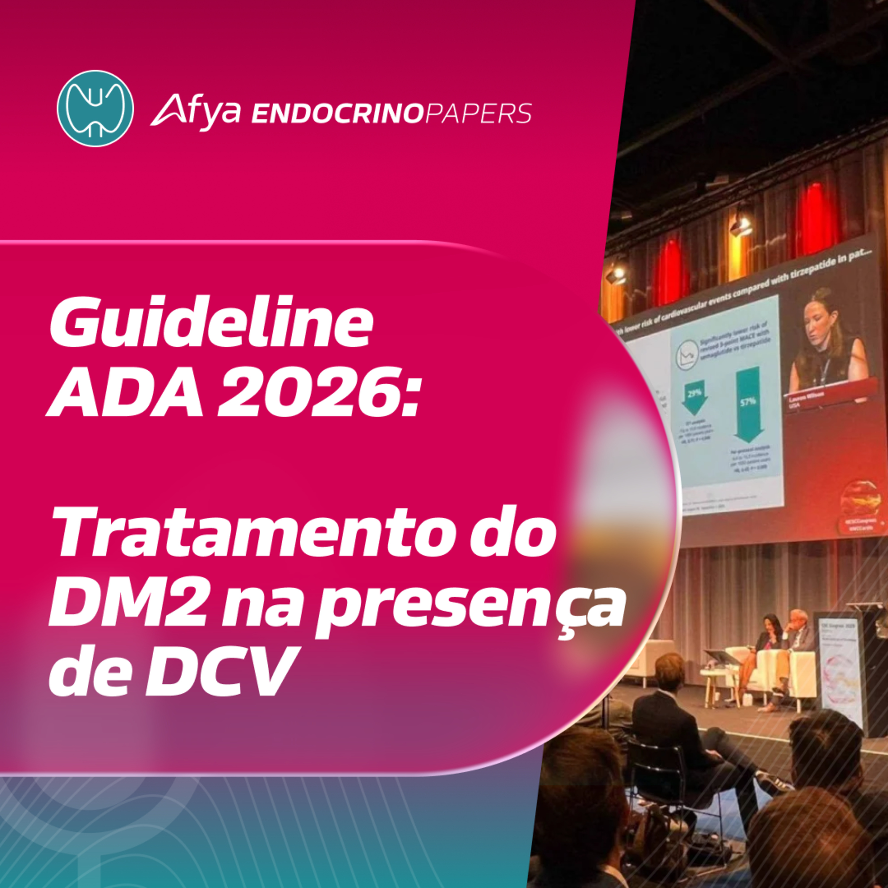 Recomendações da ADA 2026 para tratamento do DM2 em pacientes com doença cardiovascular episode artwork