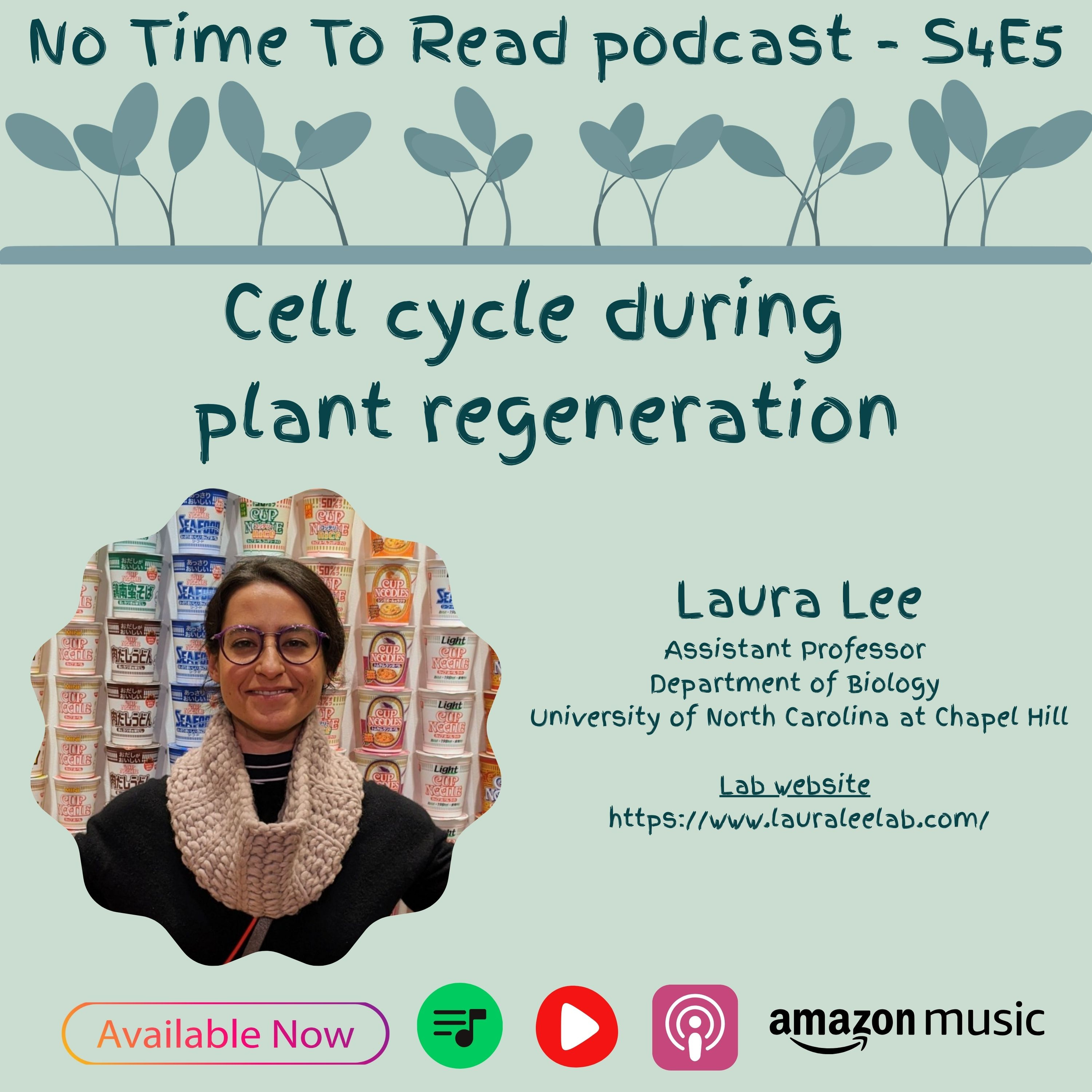 S4E5 | Laura Lee | Cell cycle during plant regeneration episode artwork