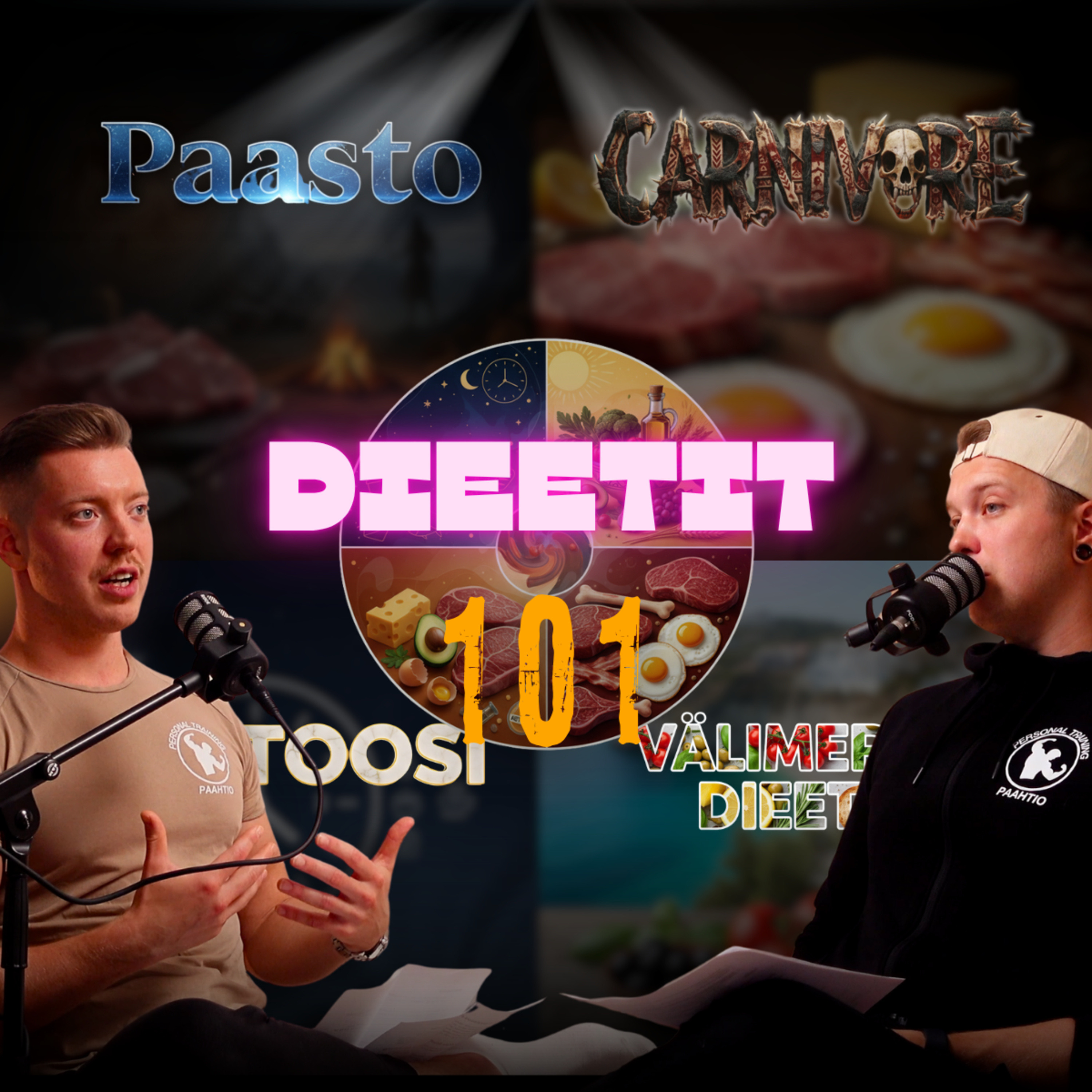 #71: Dieetit 101 - mikä toimii ja mitkä ruokavaliot lupailee liikoja? Pätkäpaasto, keto, carnivore – mitä me oikeasti ajatellaan niistä? episode artwork