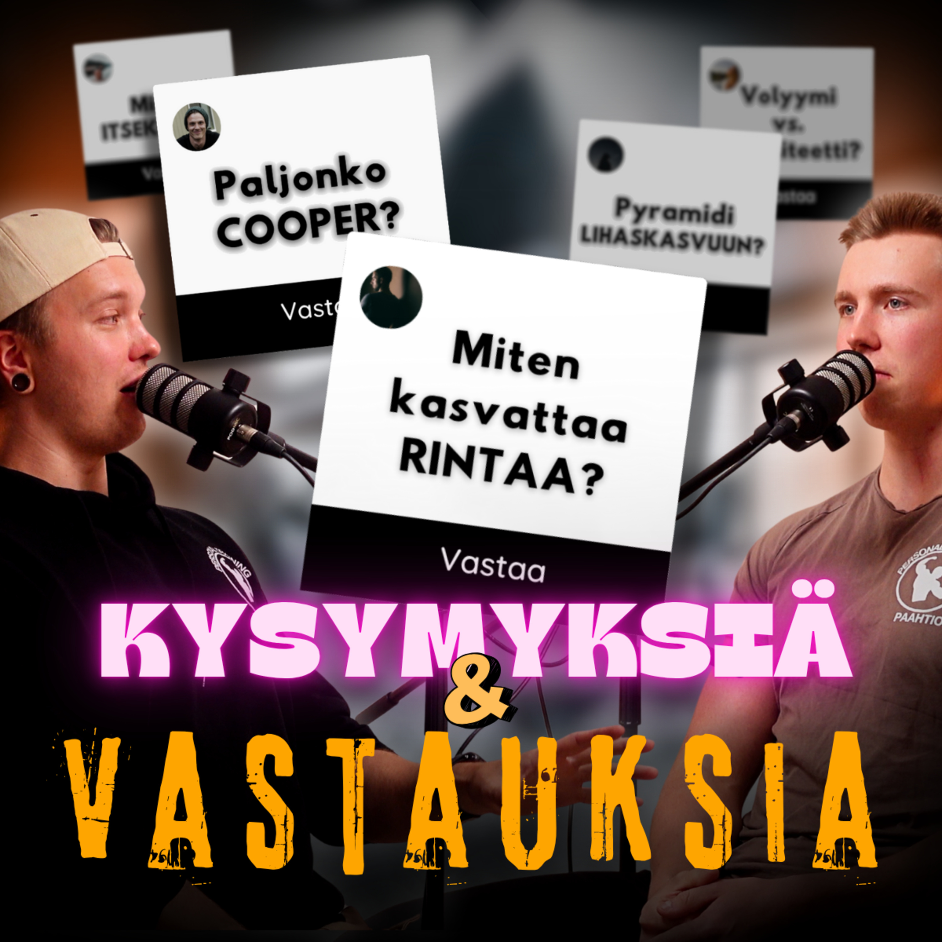 #74: QA7: Lihaskasvu, itsekuri ja epäsäännölliset treenit. Pyramidisarjat, Cooper-testi ja bulkkaaminen VS ylläpitokalorit 🤔 episode artwork