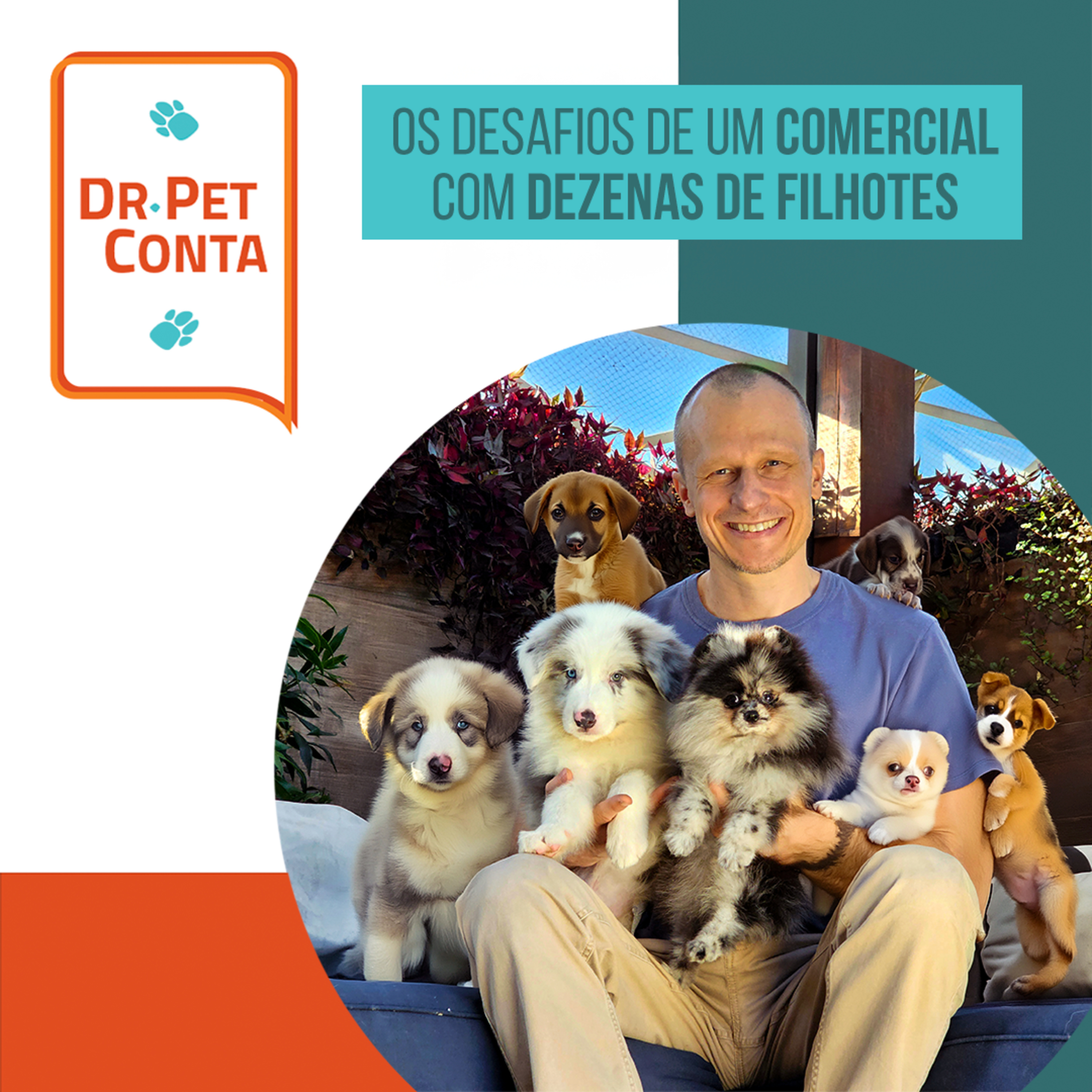 EP 124: Dr Pet conta: os desafios de um comercial com dezenas de filhotes episode artwork