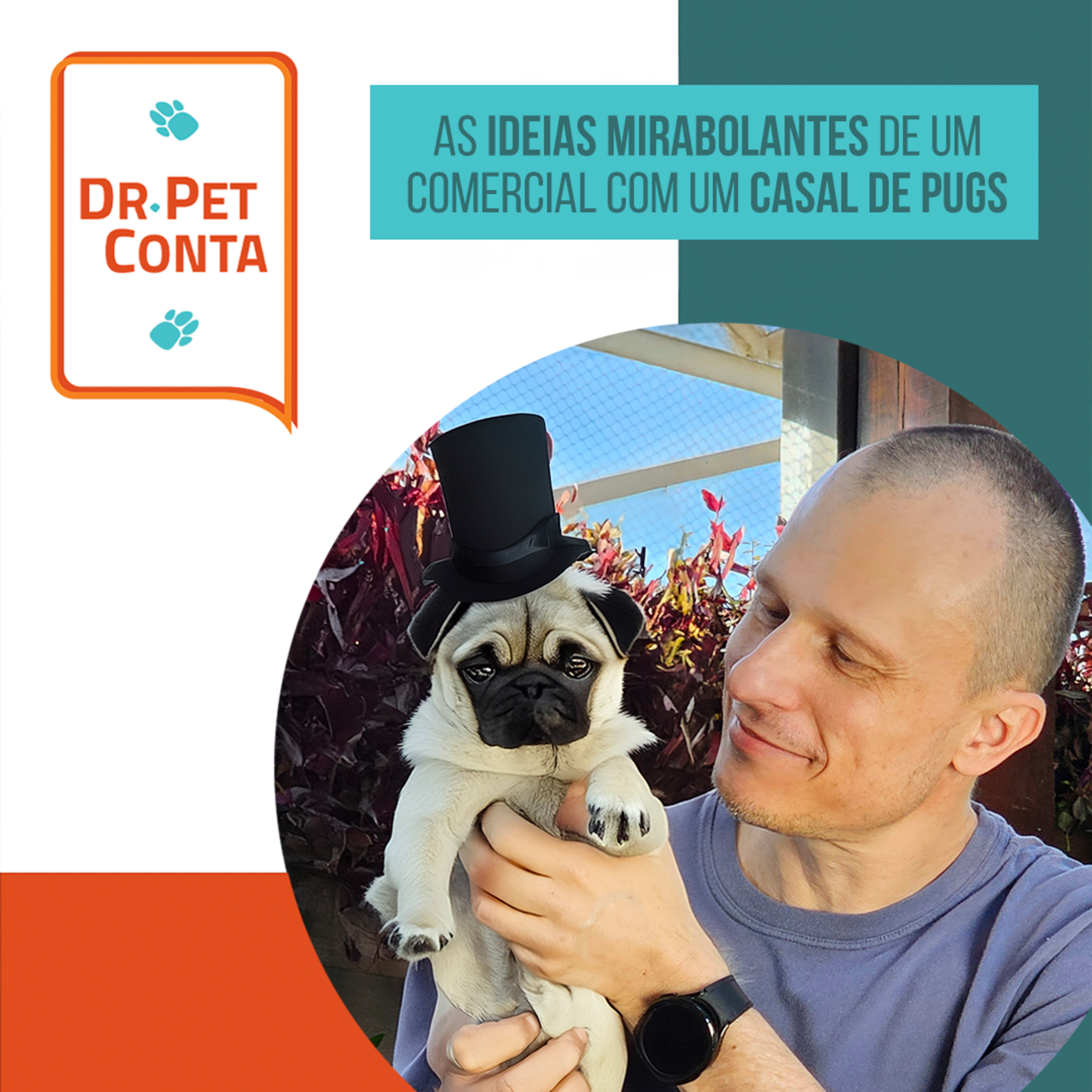 EP 128: Dr Pet conta: as ideias mirabolantes de um comercial com um casal de pugs episode artwork