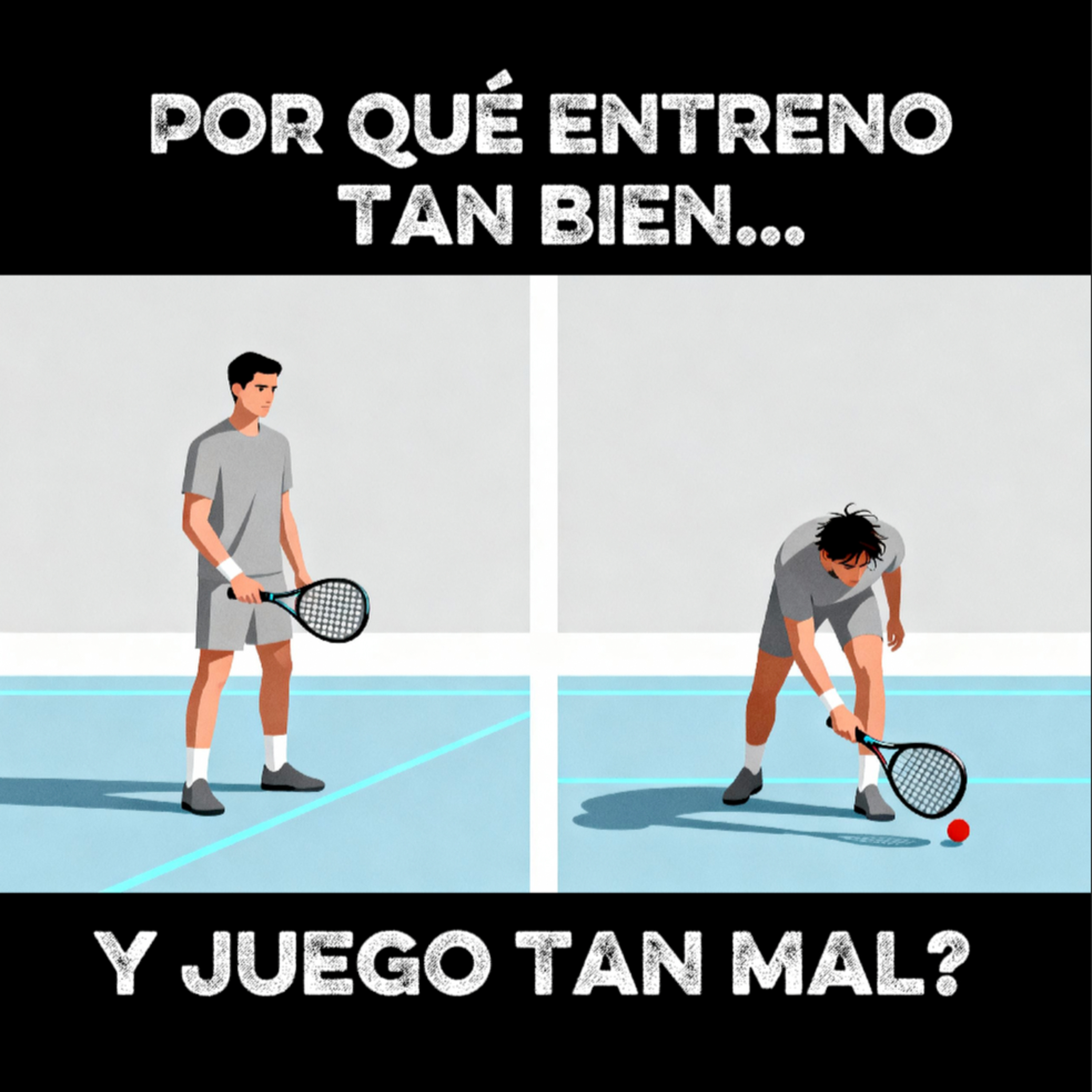 Por qué entreno tan bien y juego tan mal?
