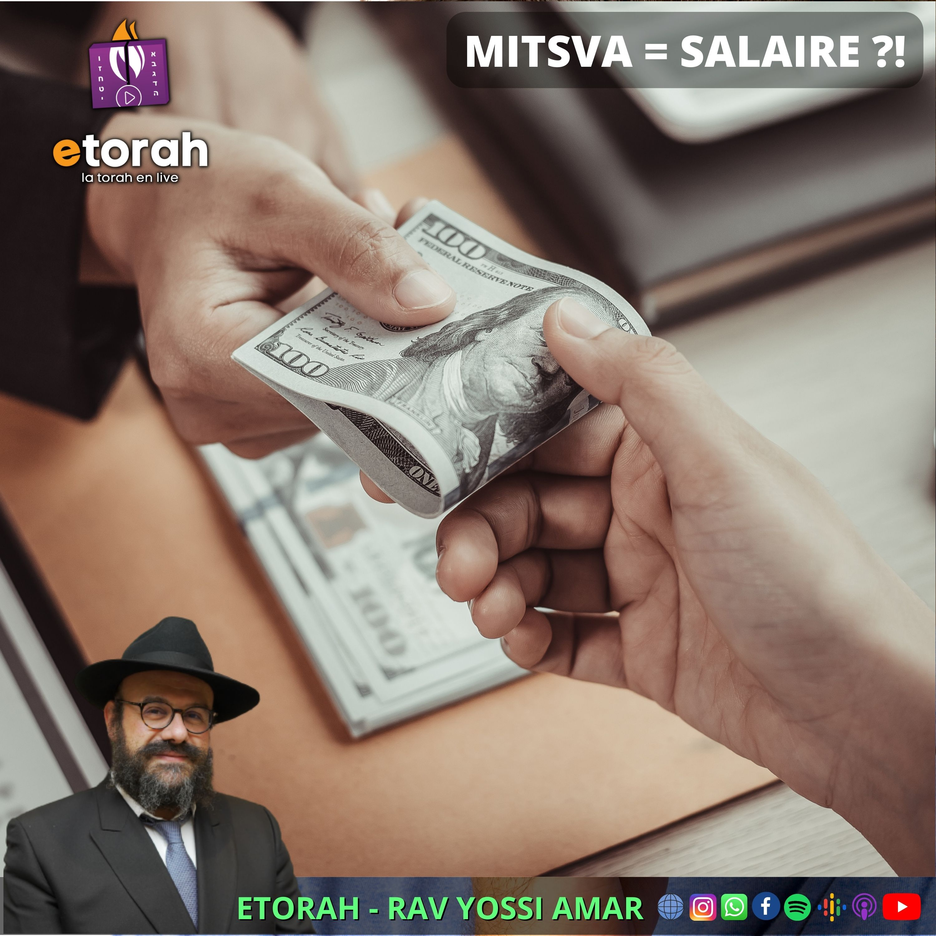 Kedochim: Est-ce négatif de faire une Mitsva de façon intéressée ? d’Attendre le salaire mérité ? episode artwork