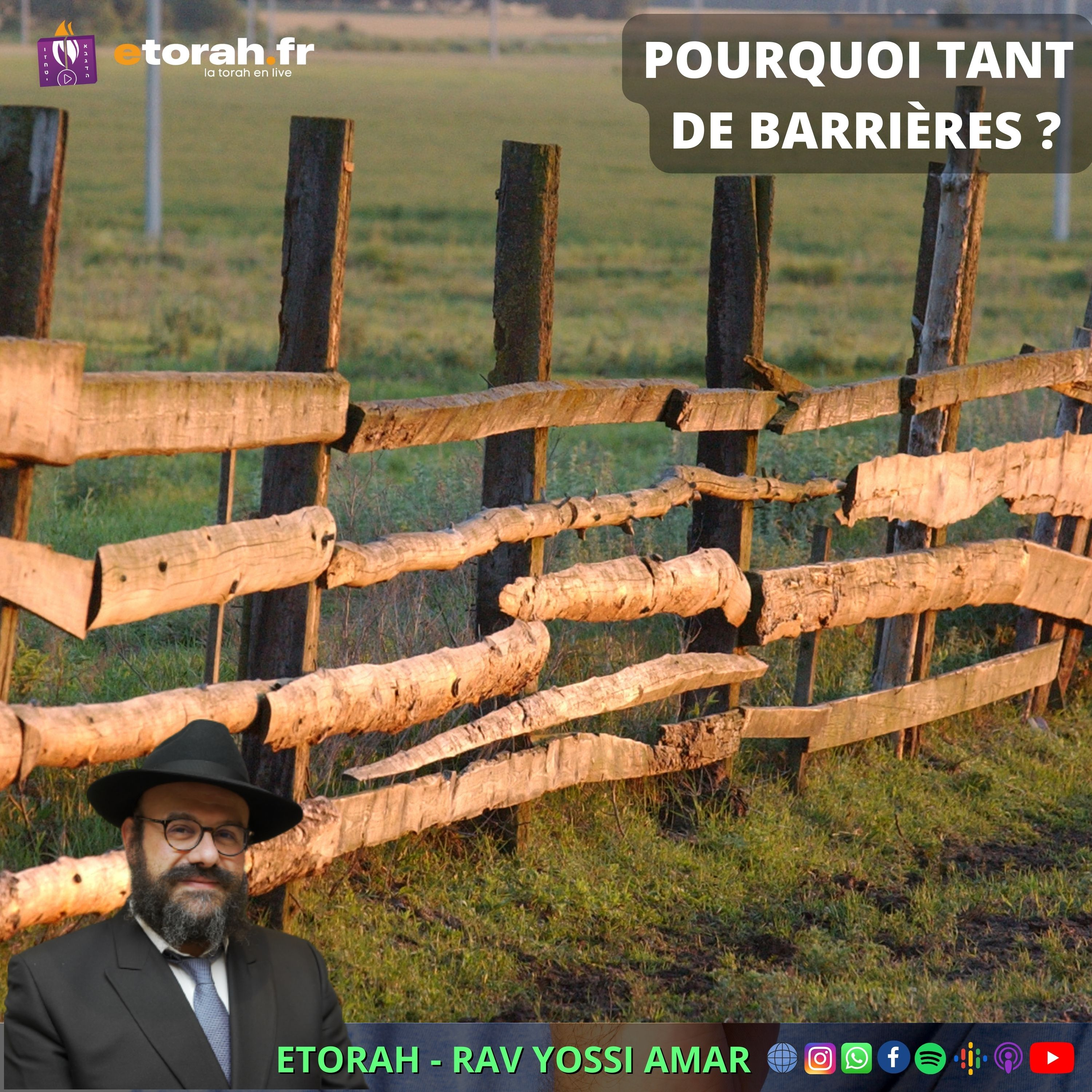 Chaar Hayi'houd véhaémouna #13 Ch. 4.2 : Pourquoi il y a tant de limites aux libertés ? episode artwork