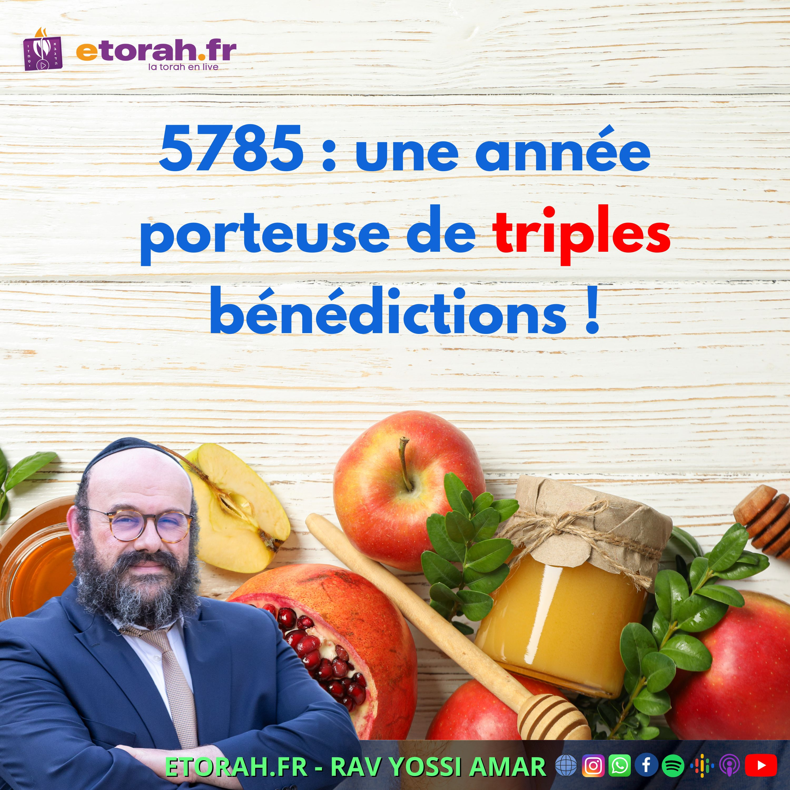 Roch Hachana 5785 : Que nous réserve une année unique, trois fois trois plus de bénédictions ? episode artwork