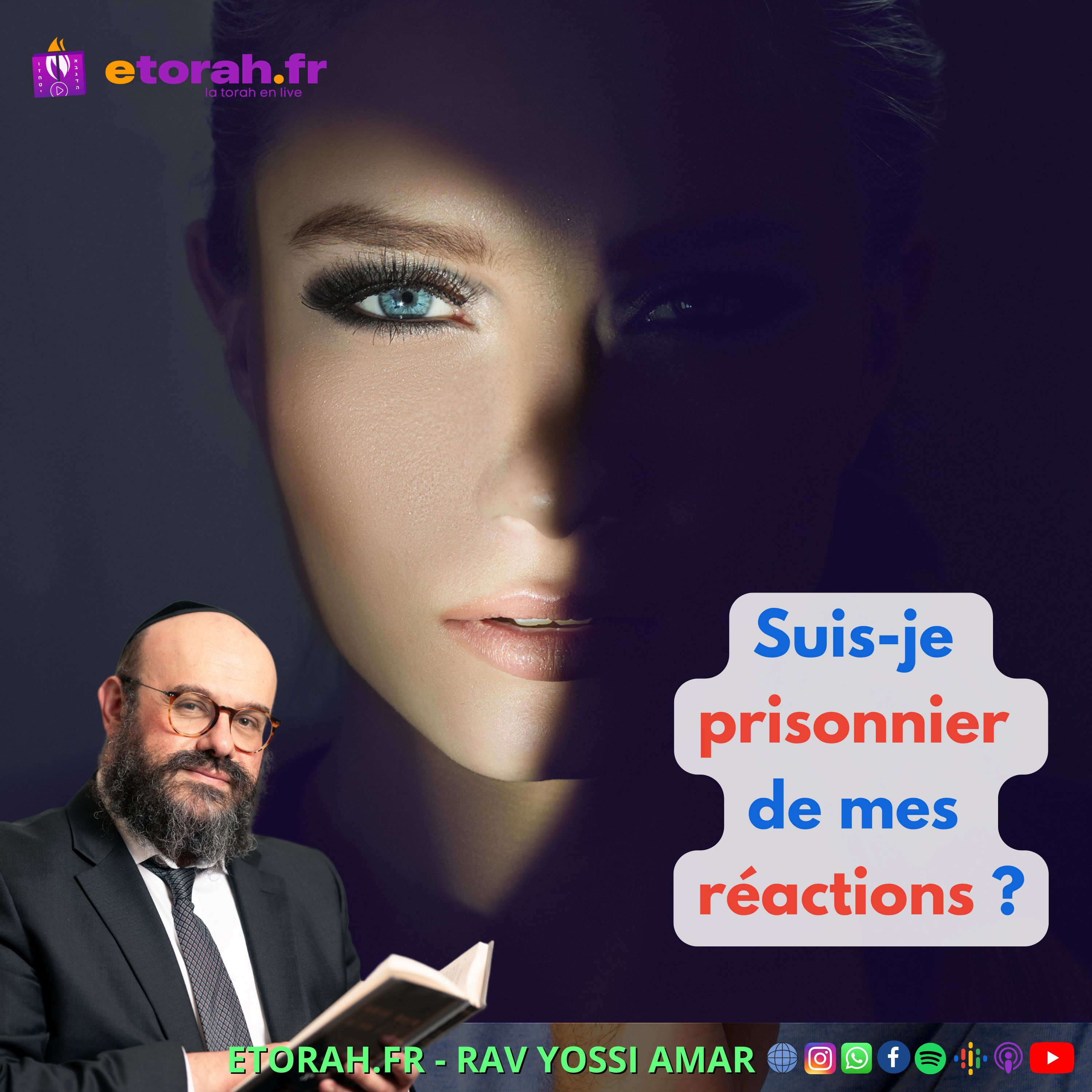 Iguérèt HaKodech Ch. 15 #2: Sommes-nous condamnés à nos réactions ? episode artwork