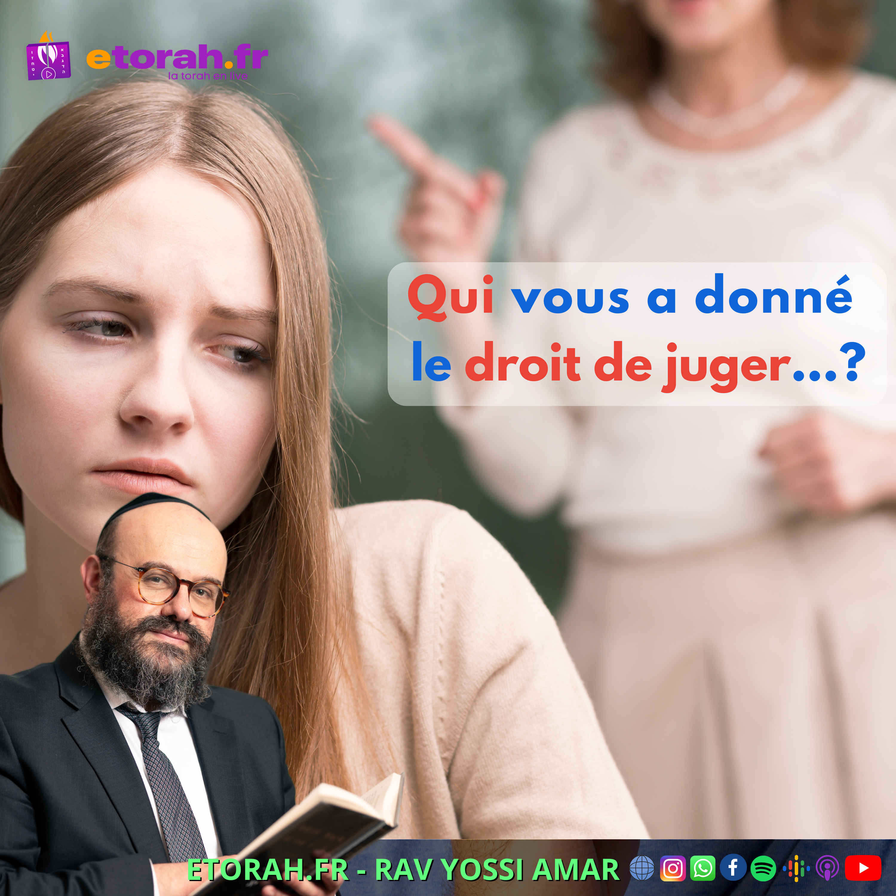 Tazria Metsora: Qui vous a donné le droit de juger… et savez-vous comment réprimander avec amour ? episode artwork