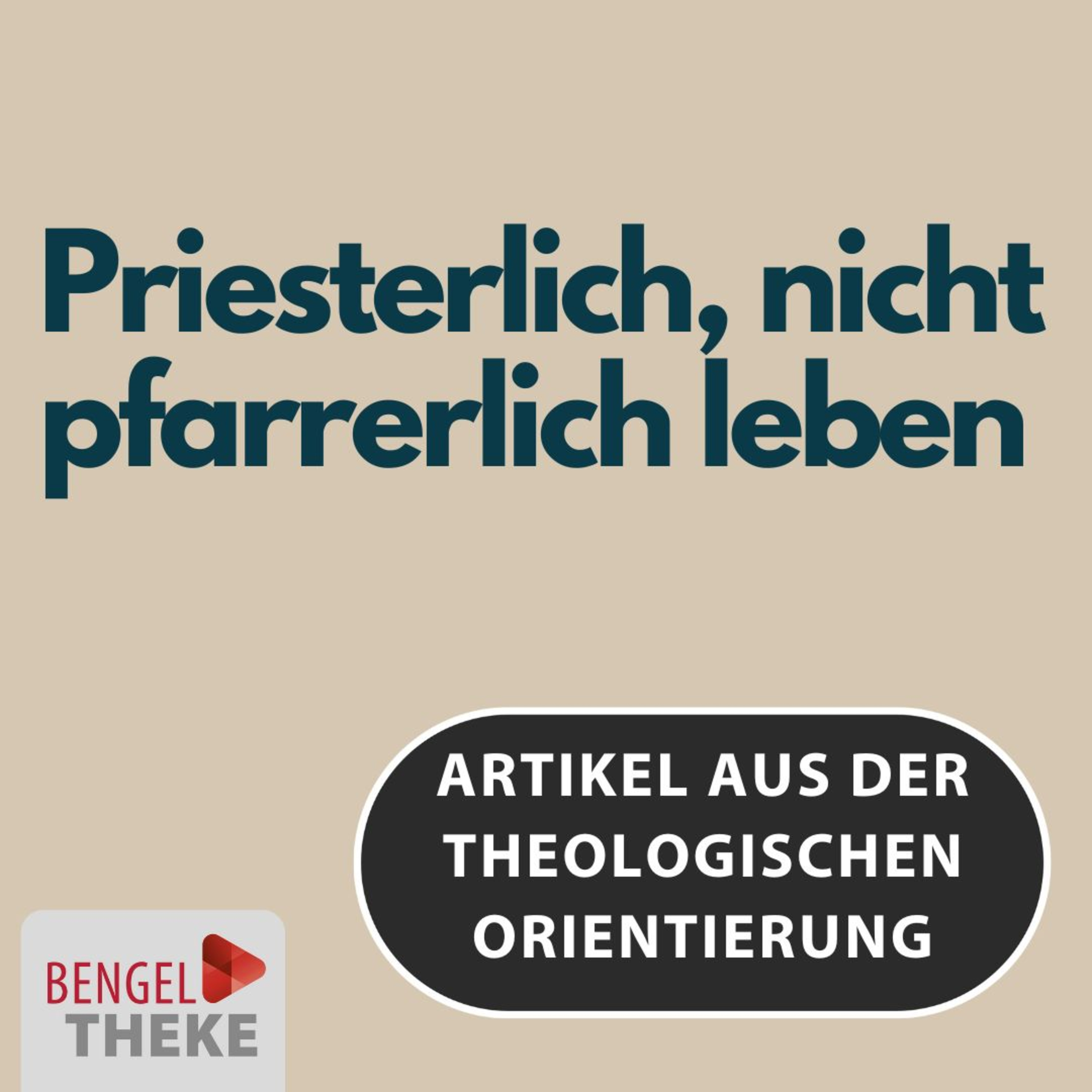 Priesterlich, nicht pfarrerlich. "Priestertum aller Gläubigen" im Sinne des Erfinders episode artwork