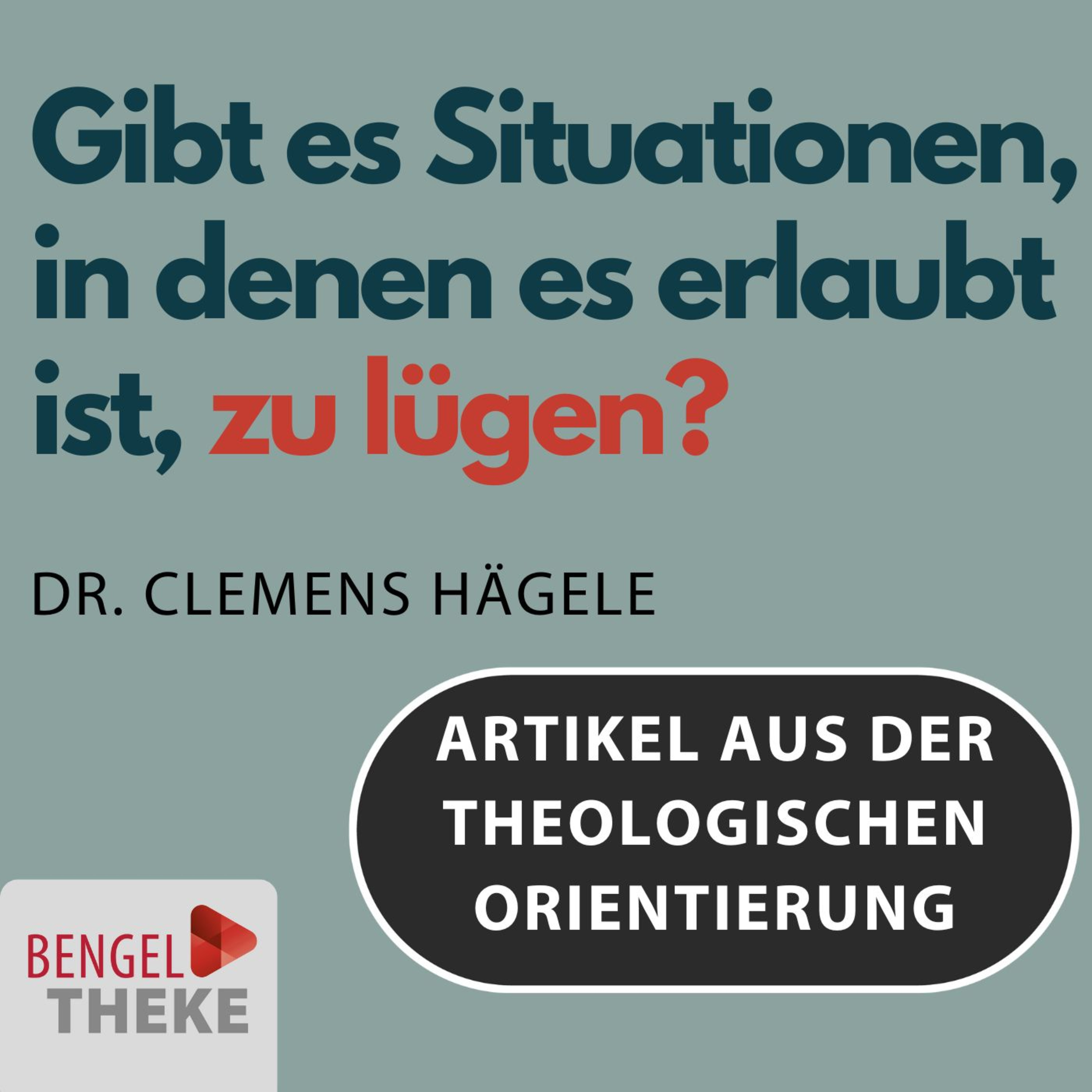 Gibt es Situationen, in denen es erlaubt ist, zu lügen? episode artwork