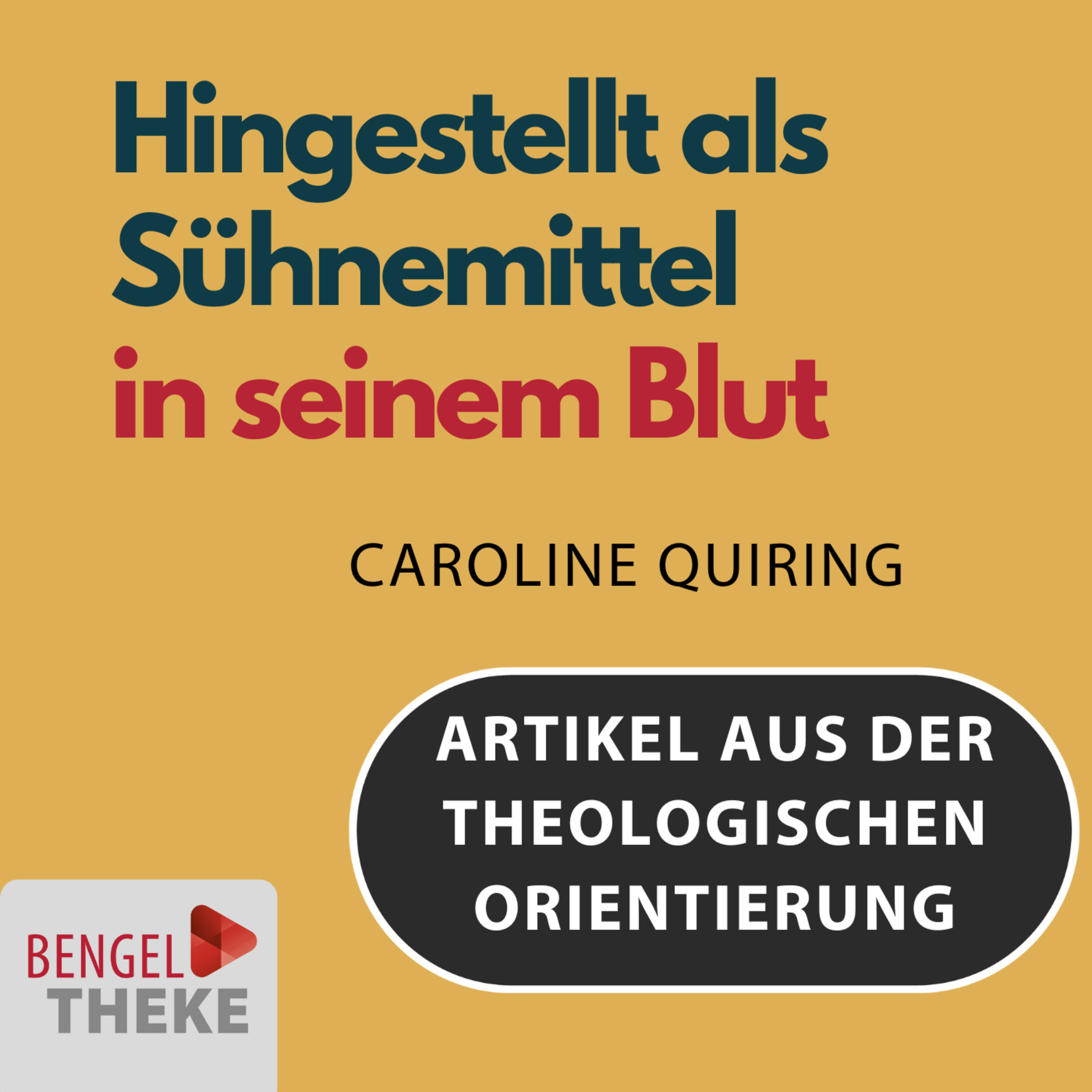 „... hingestellt als Sühnemittel in seinem Blut ..." - Mit Jugendlichen über das Kreuz Jesu reden episode artwork