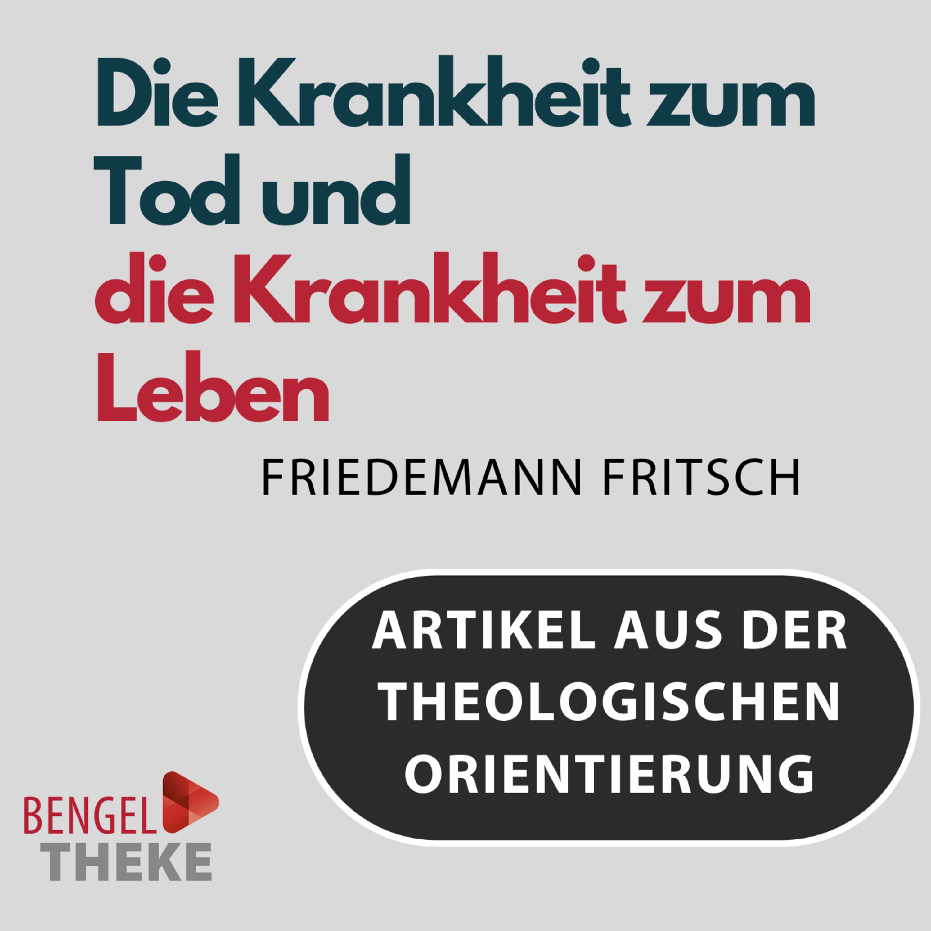 Die Krankheit zum Tod und die Krankheit zum Leben - Eine Provokation  episode artwork