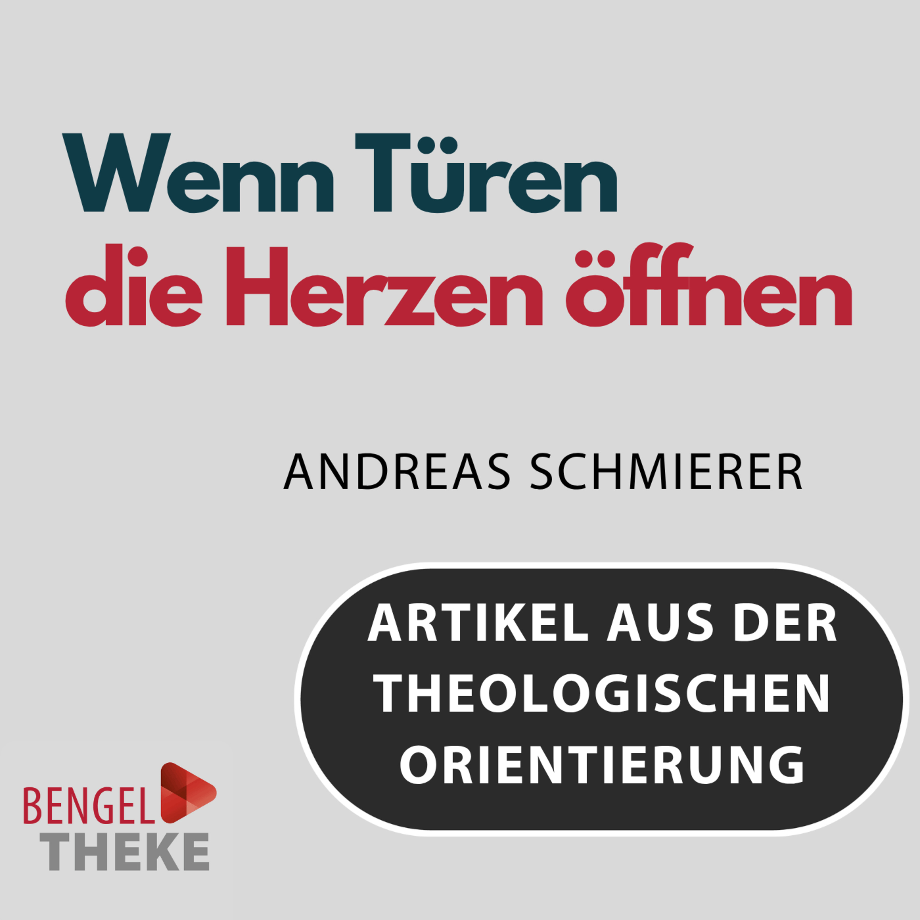 Wenn Türen die Herzen öffnen - Gastfreundschaft und Gemeinschaft als Wegbereiter für Evangelisation episode artwork