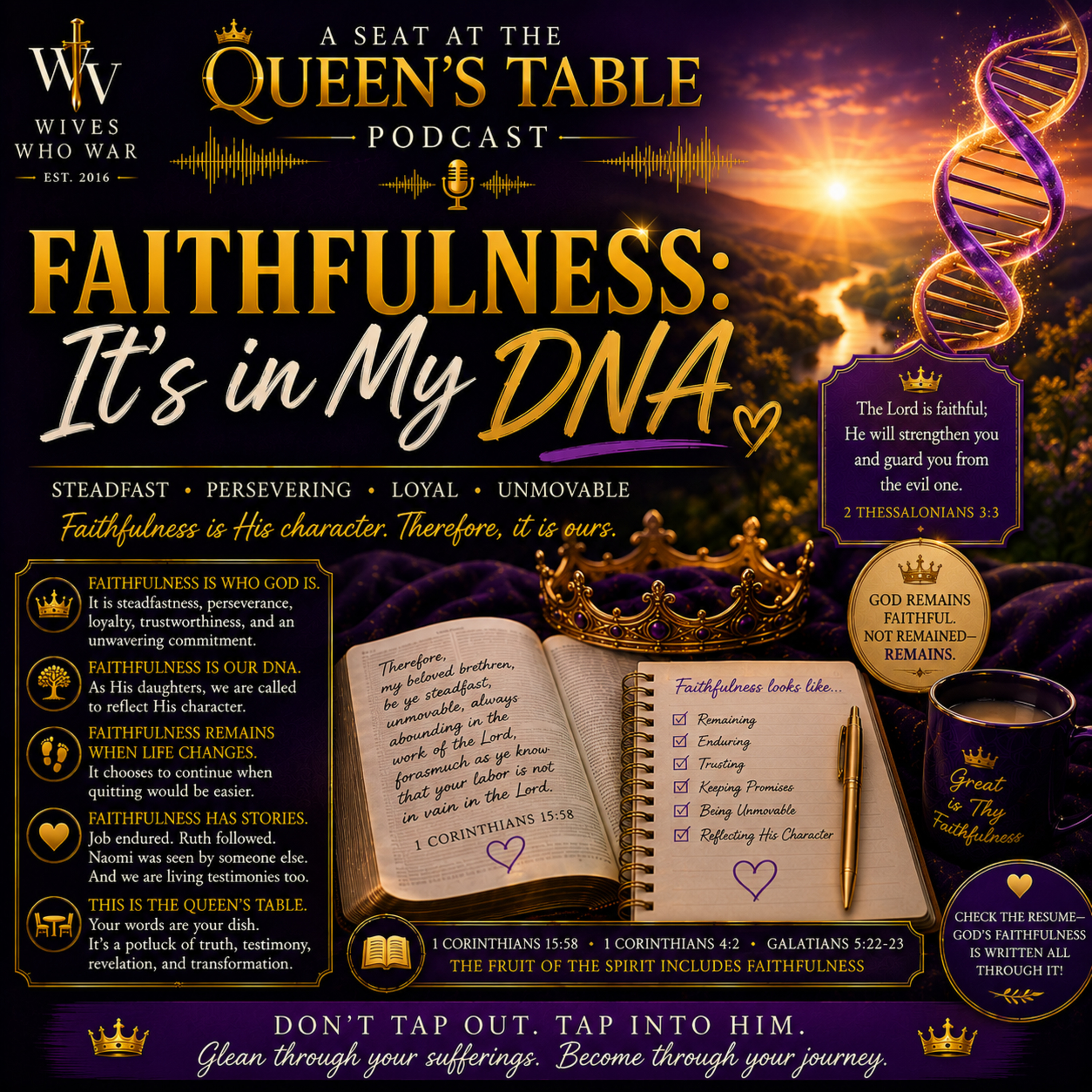 FAITHFULNESS: It’s in My DNA