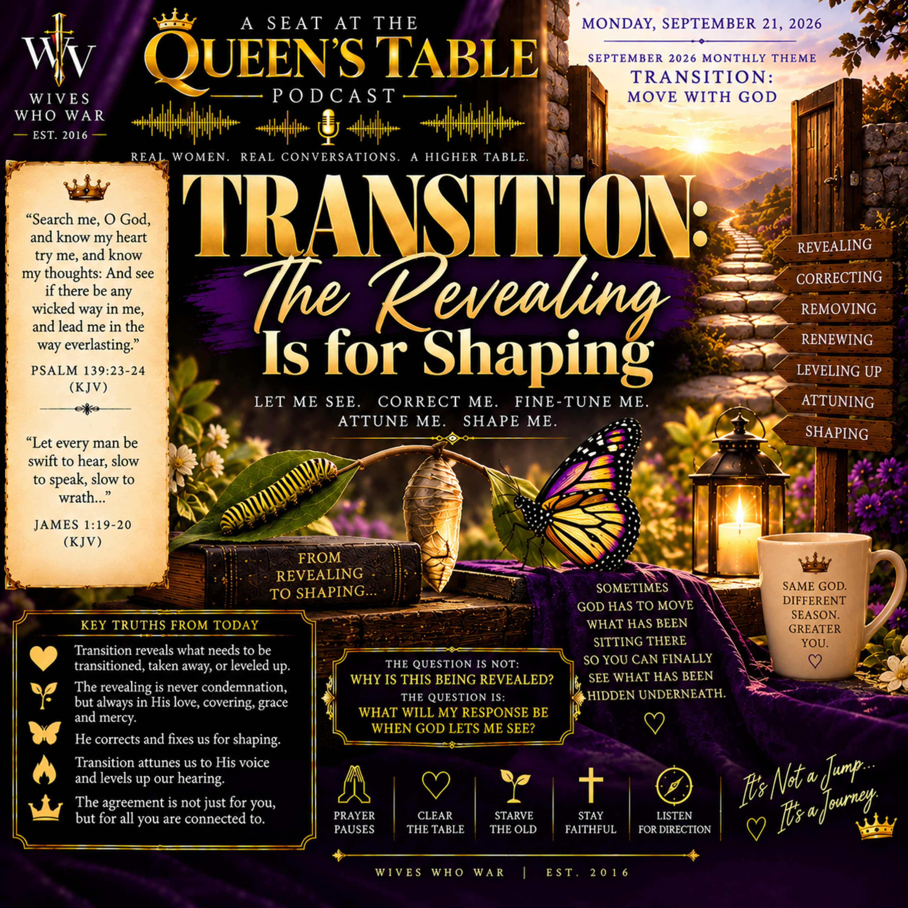 TRANSITION: The Revealing Is for Shaping
