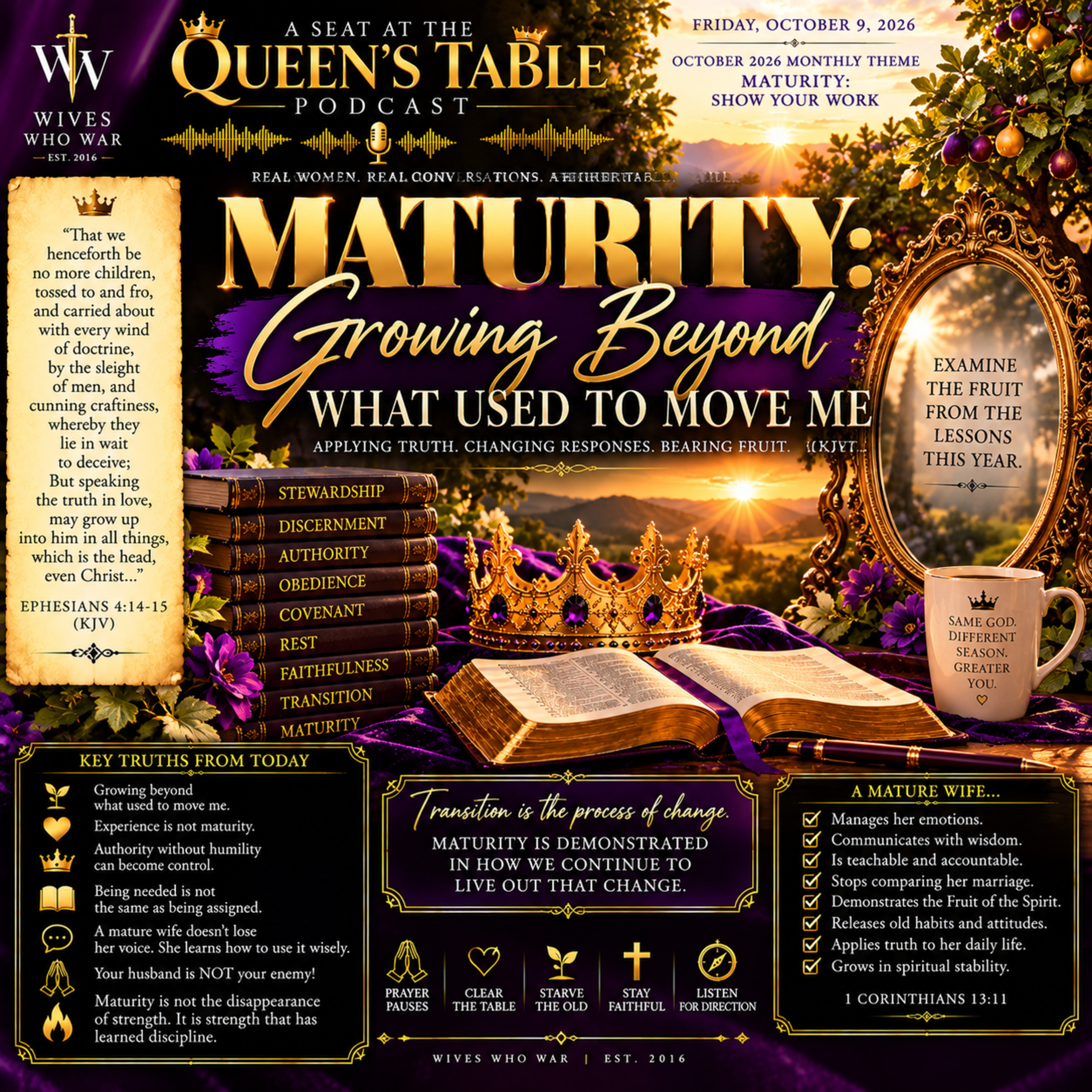 MATURITY: Growing Beyond What Used to Move Me