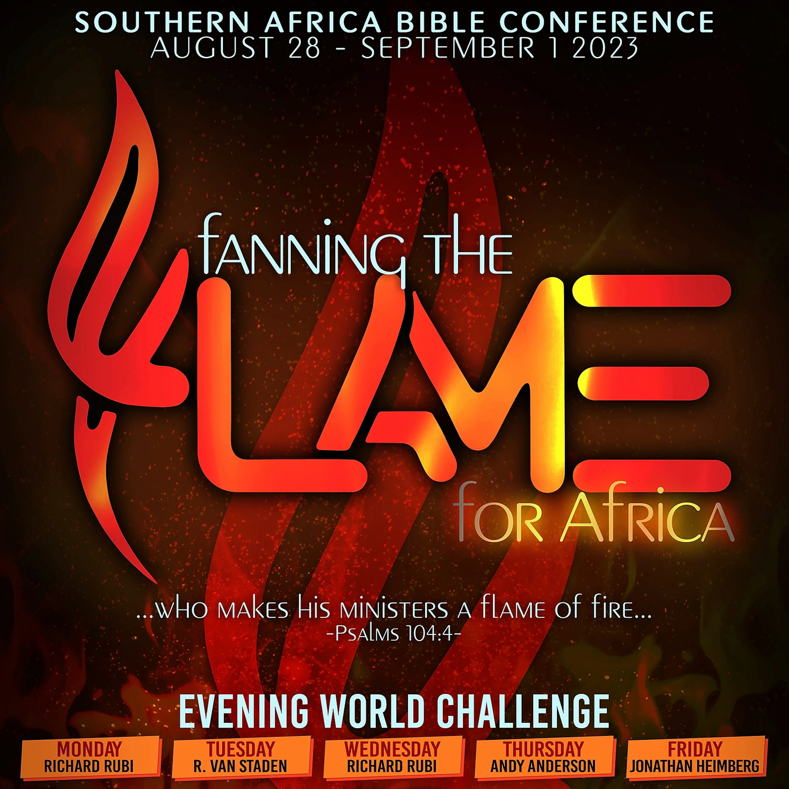 Fire at the Altar by Pastor Randal Van Staden | JOHANNESBURG BIBLE CONFERENCE 2023