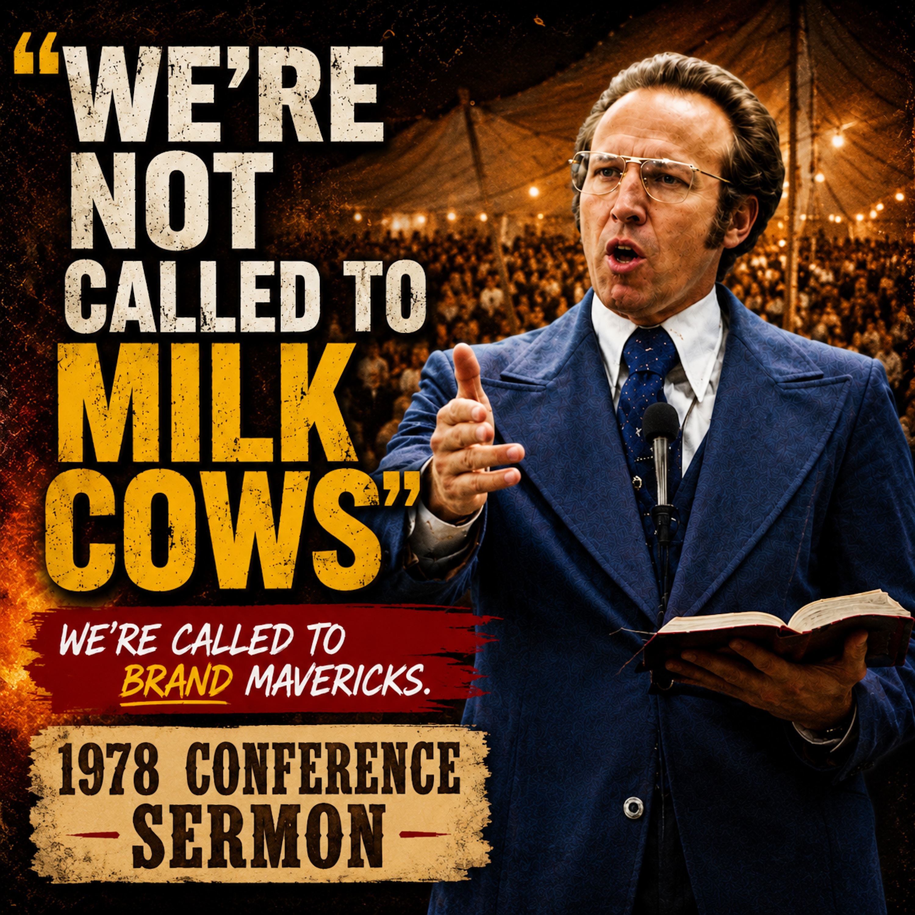 [PREMIUM] “We’re Not Called to Milk Cows” | Pastor Wayman Mitchell’s Explosive 1978 Revival Sermon
