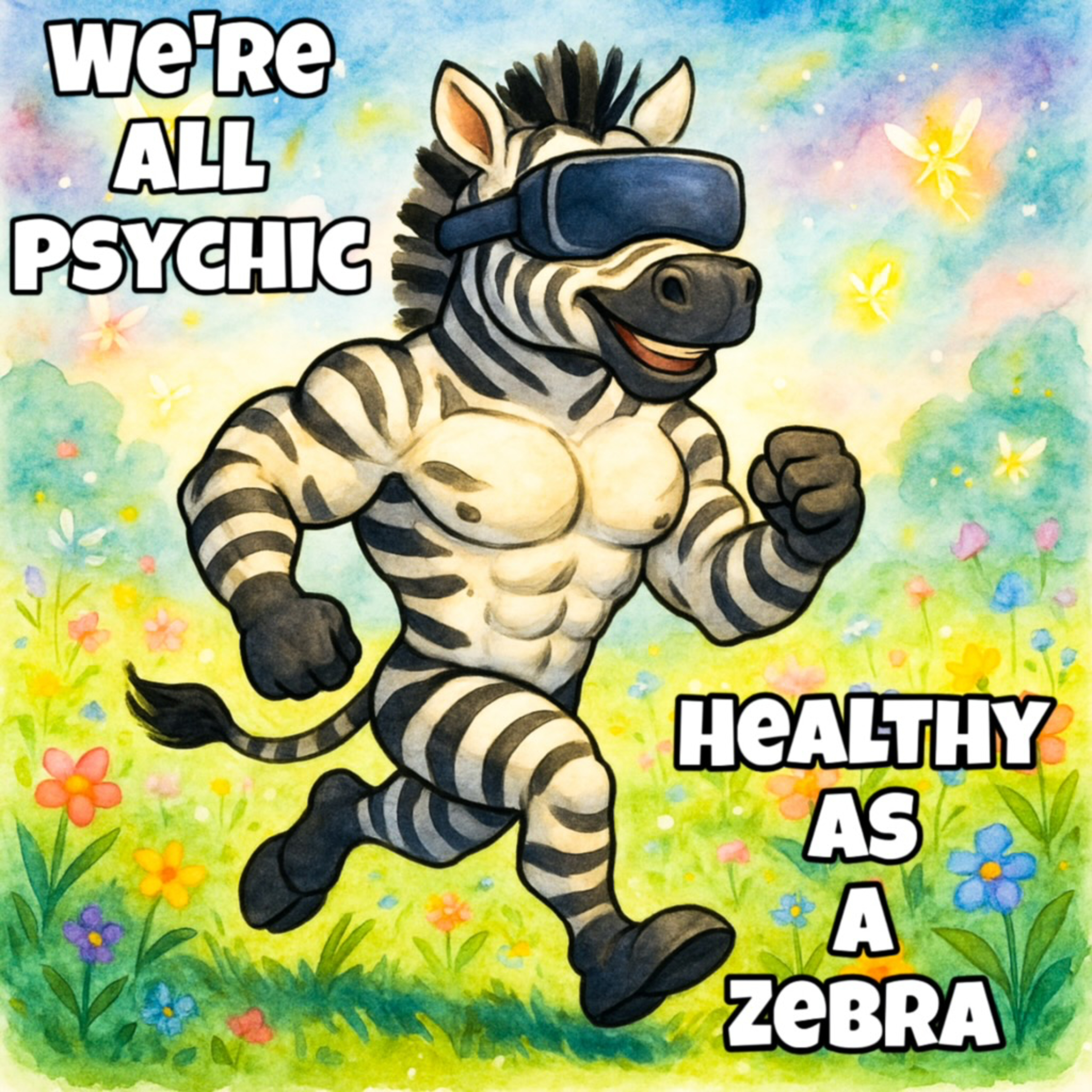 Healthy As A Zebra - Spiritual, Metaphysical, Magical Conversations with Real People - We're All Psychic Podcast episode artwork