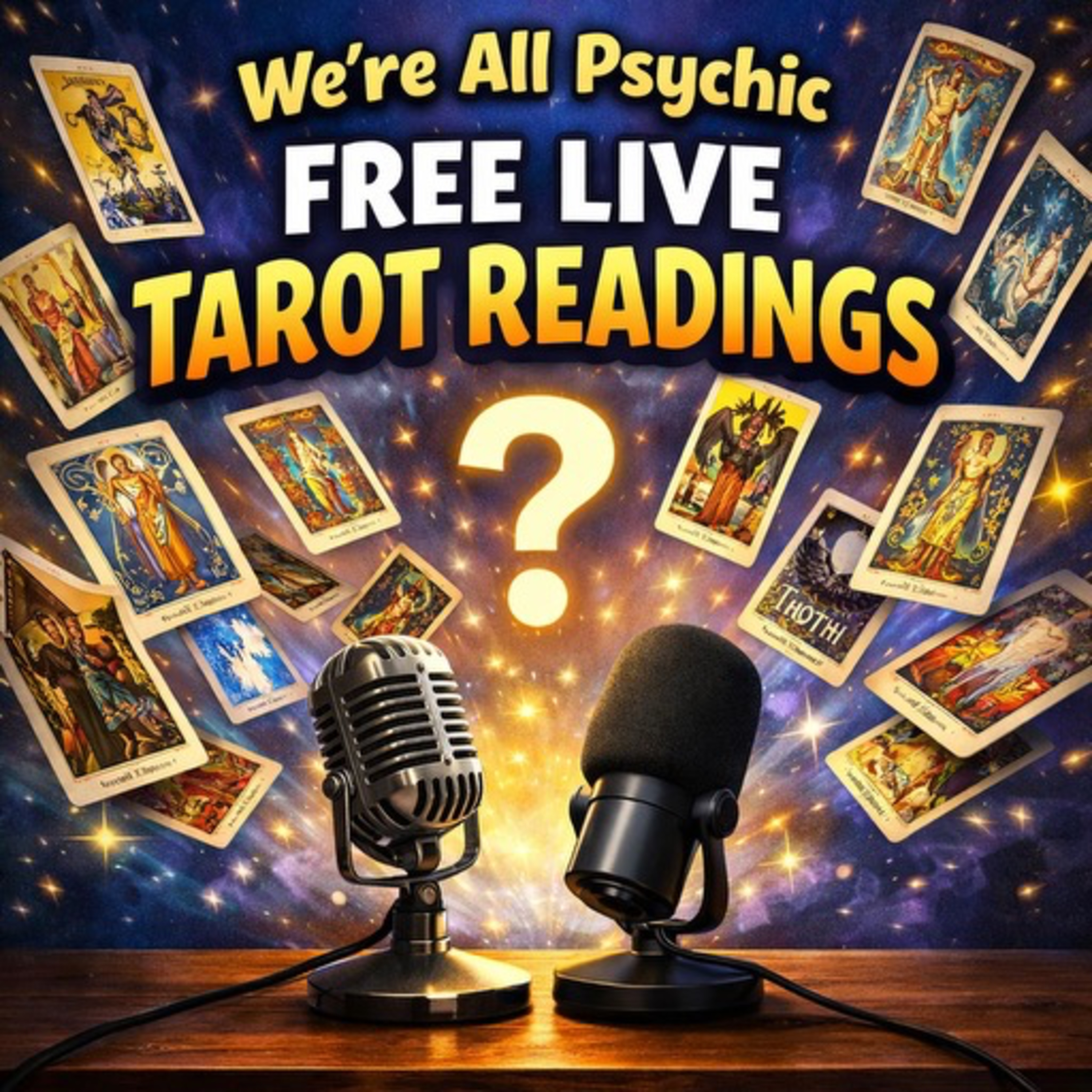 We're All Psychic Live Tarot on YouTube - YAY episode artwork