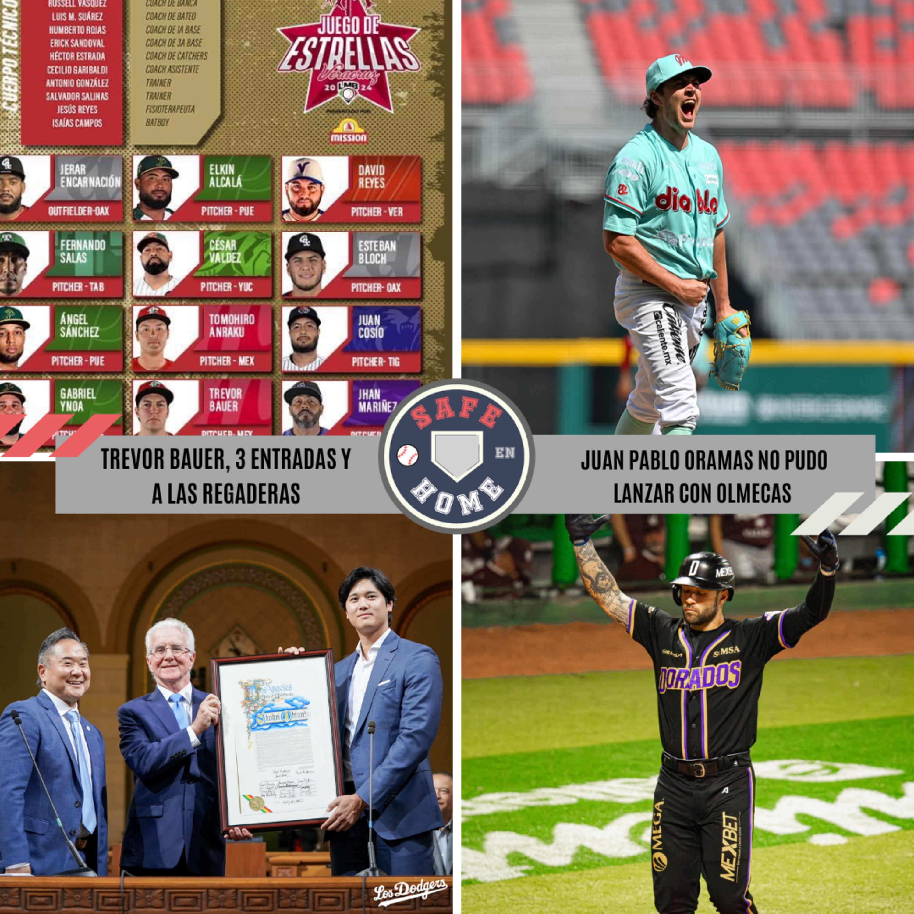 SafeEnHome 132 | Anuncian Rosters para #JELMB2024 | #TrevorBauer suma 3 #AllStars Japón, Mexico y MLB episode artwork