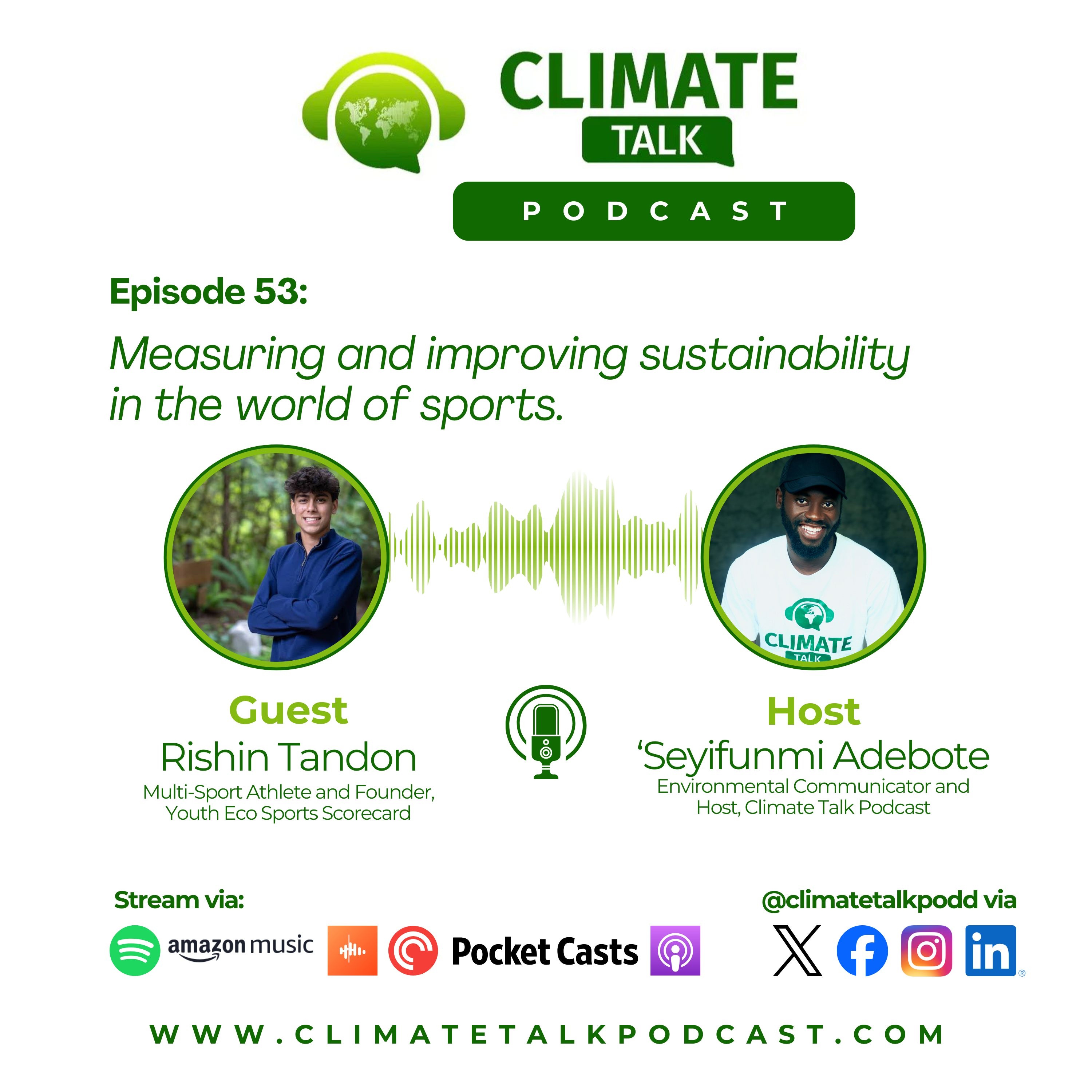 CT0053: Measuring and improving sustainability in the world of sports - with Rishin Tandon. episode artwork