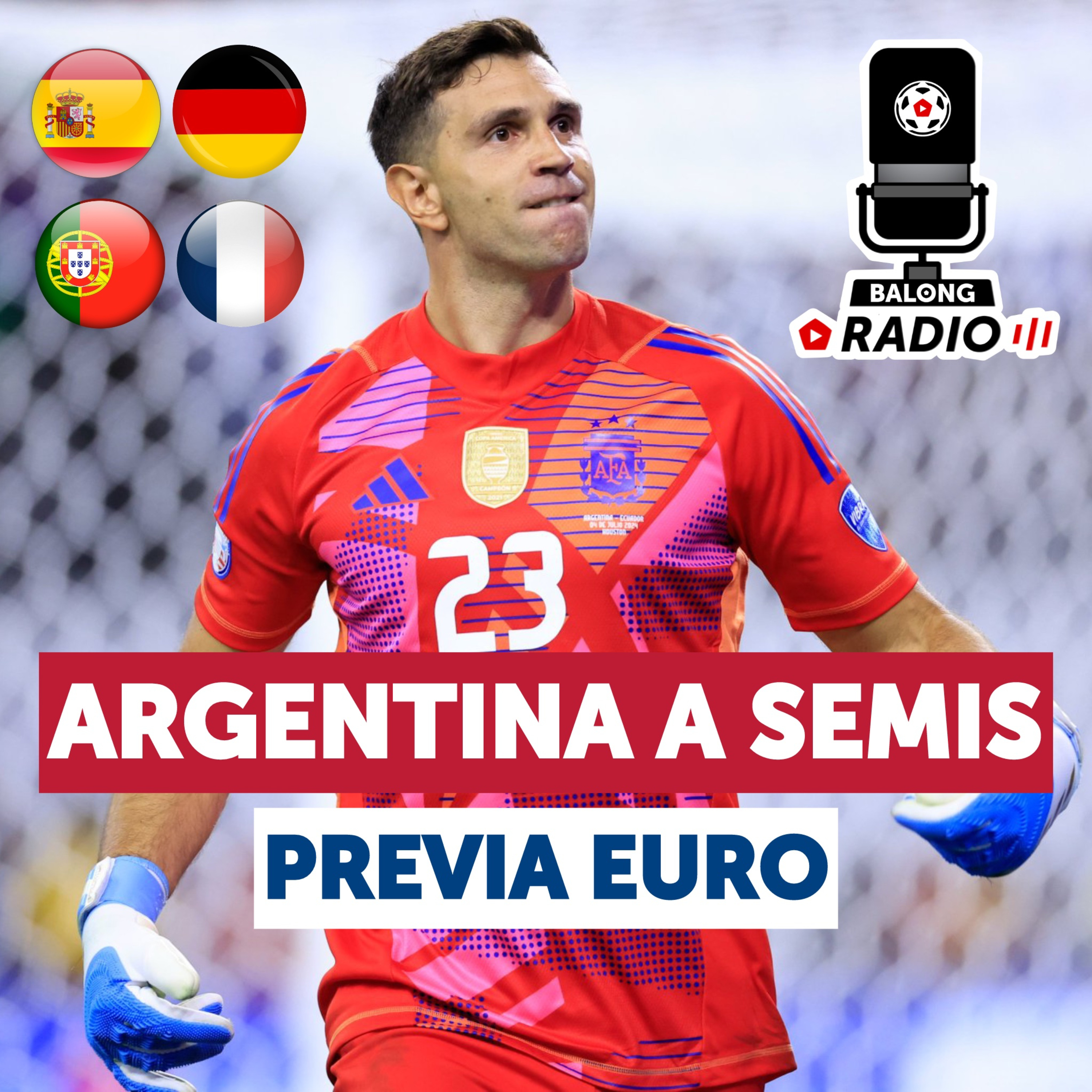 Argentina en semifinales / Previa: España vs Alemania / Portugal vs Francia / #BalongRadio episode artwork