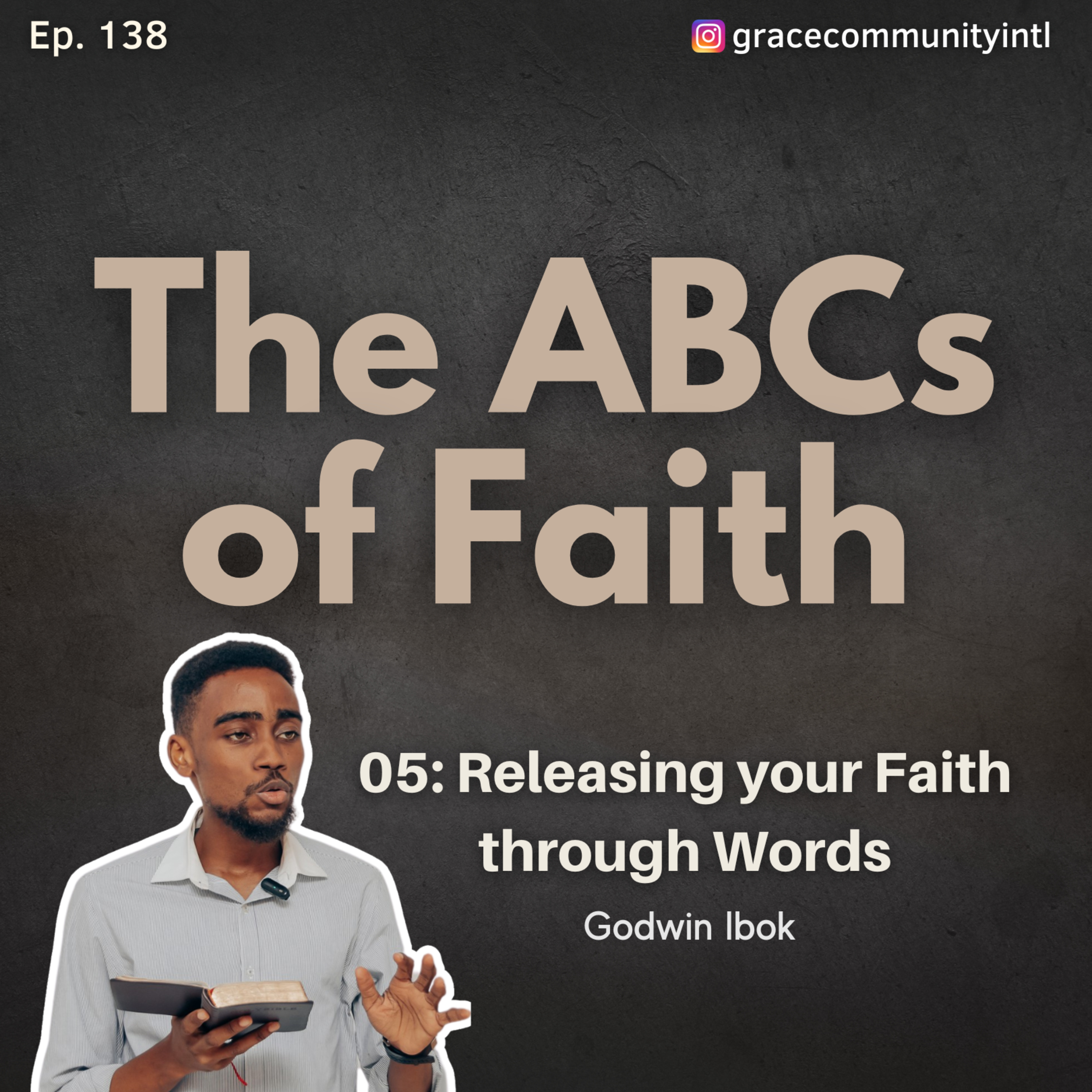 Releasing your faith through words episode artwork
