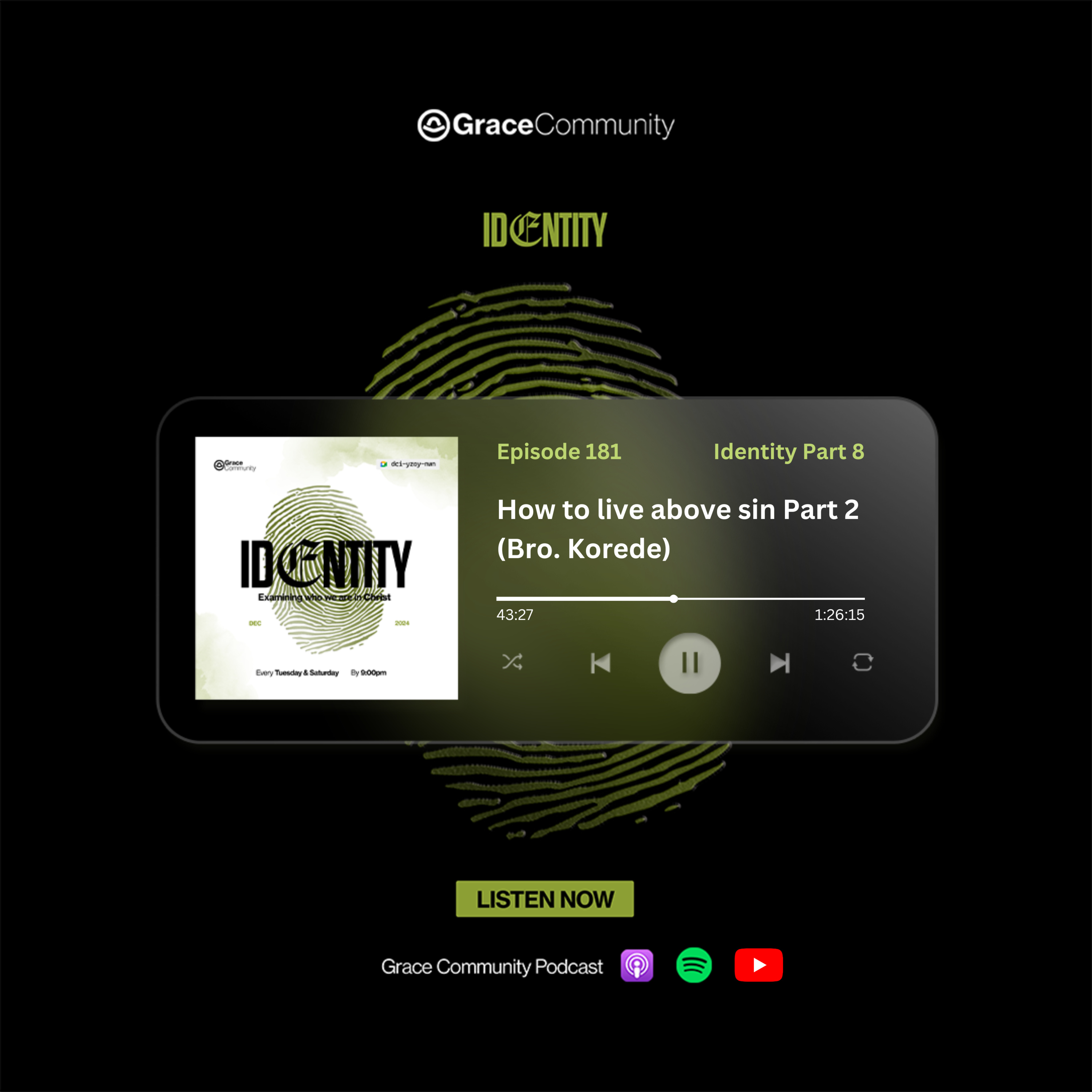 How to live above sin Part 2 (Bro. Korede) episode artwork