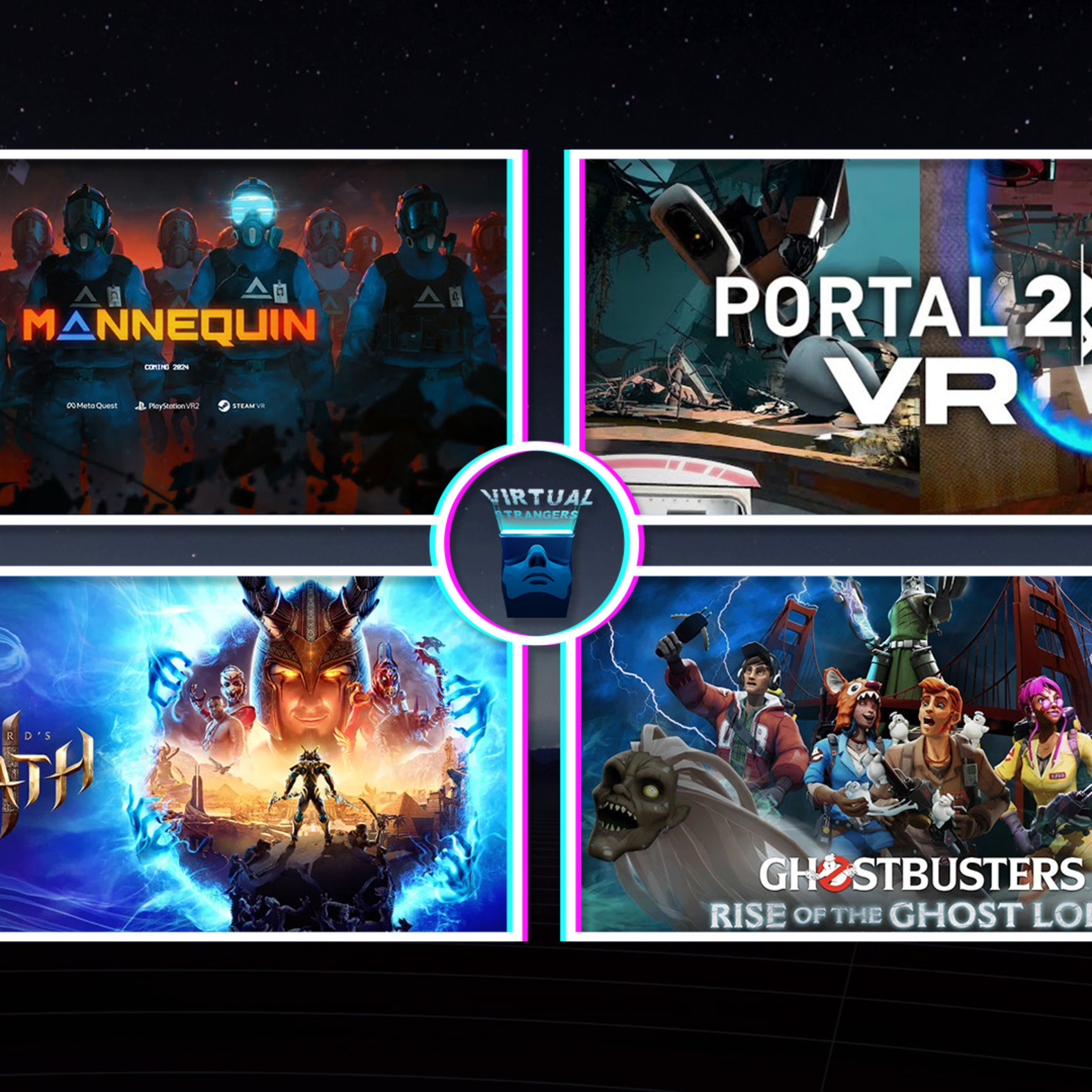 VS 199: A Steam Console?, Mannequin, Portal 2 VR, Ghostbusters: ROTGL, Asgard's Wrath 2, Hellsweeper episode artwork