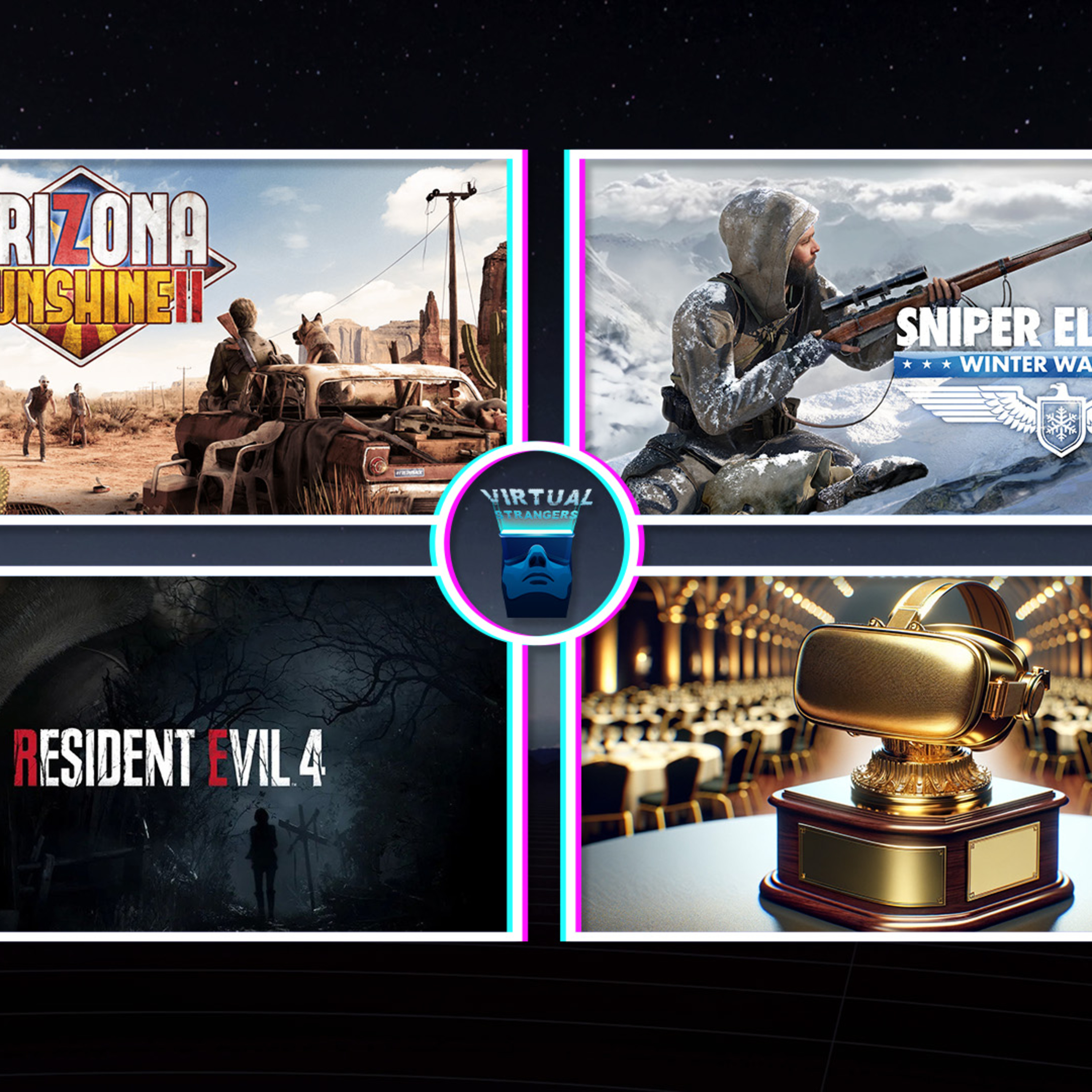 The 2023 Show Awards Nominees, Resident Evil 4 VR, Arizona Sunshine 2 & Sniper Elite: Winter Warrior episode artwork