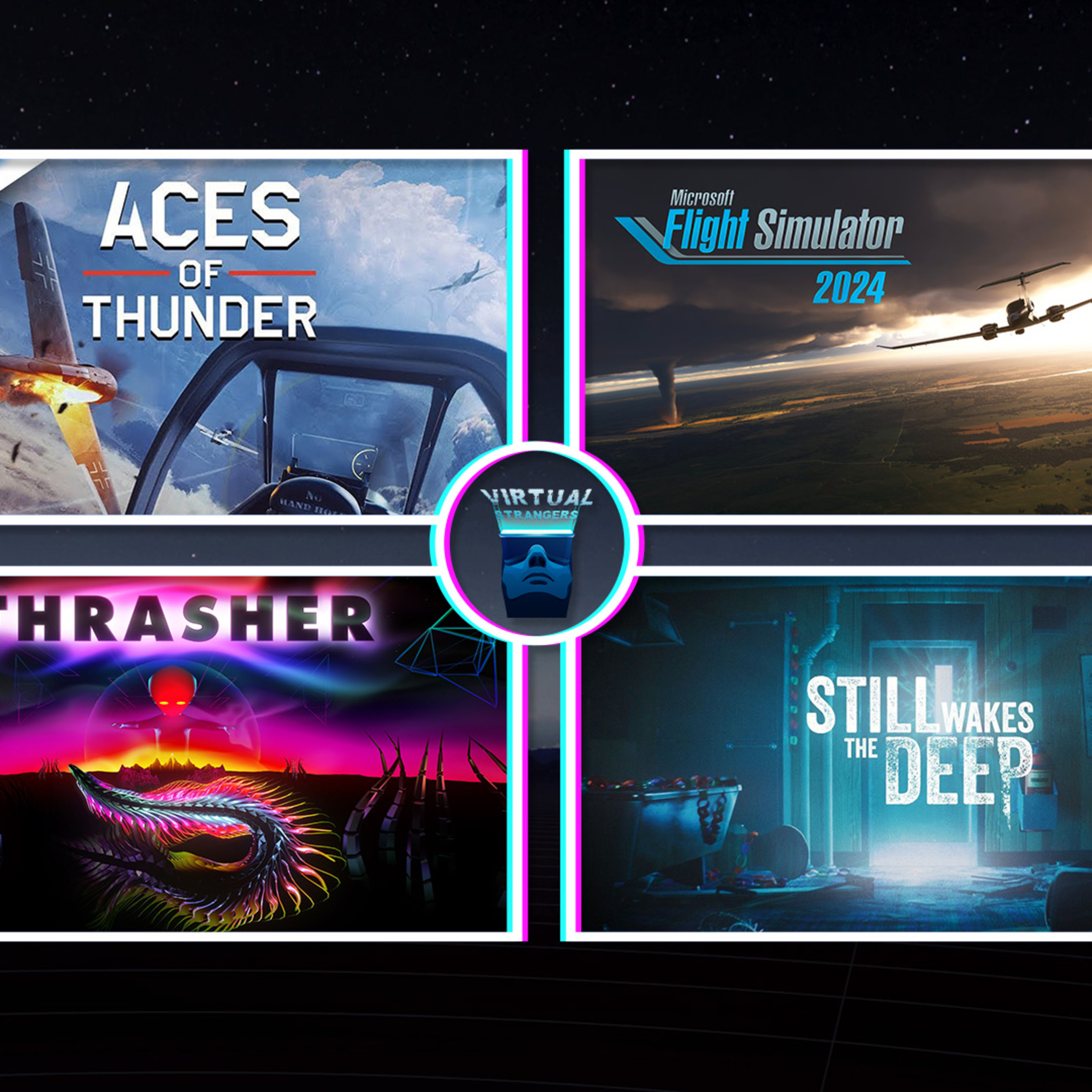 VS 215: Aces of Thunder, Thrasher, MFS 2024, Still Wakes the Deep, Blade & Sorcery, MiRacle Pool episode artwork