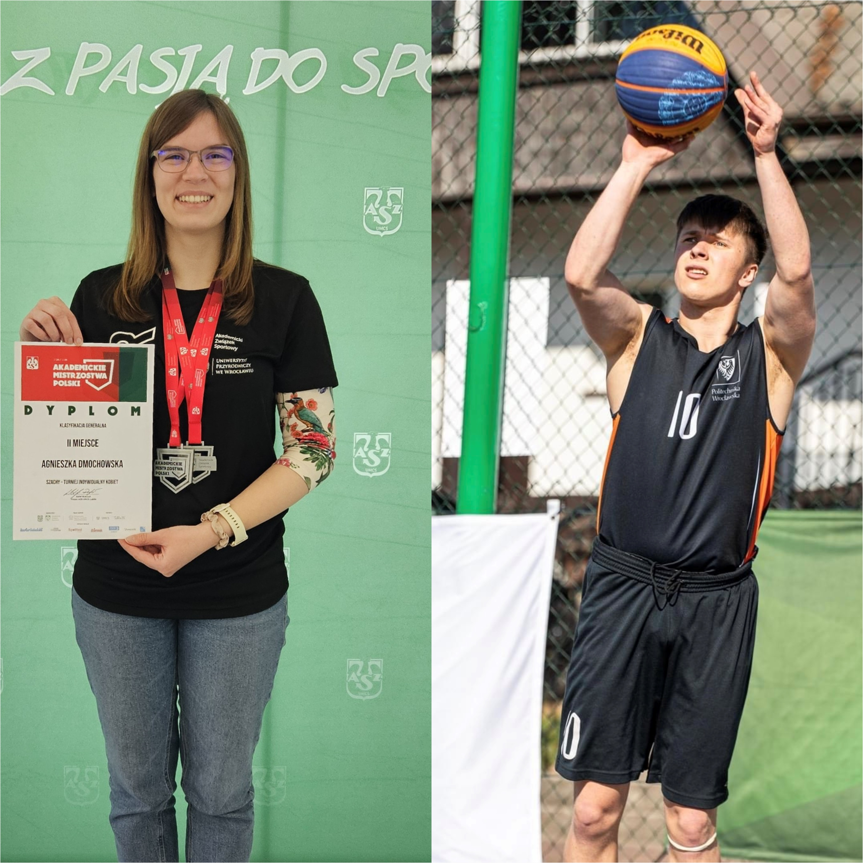 Akademicka Kwarta #003 - Agnieszka Dmochowska, akademicka wicemistrzyni Polski w szachach / Juliusz Pawełka i Jakub Skorupa, koszykarze z PWr