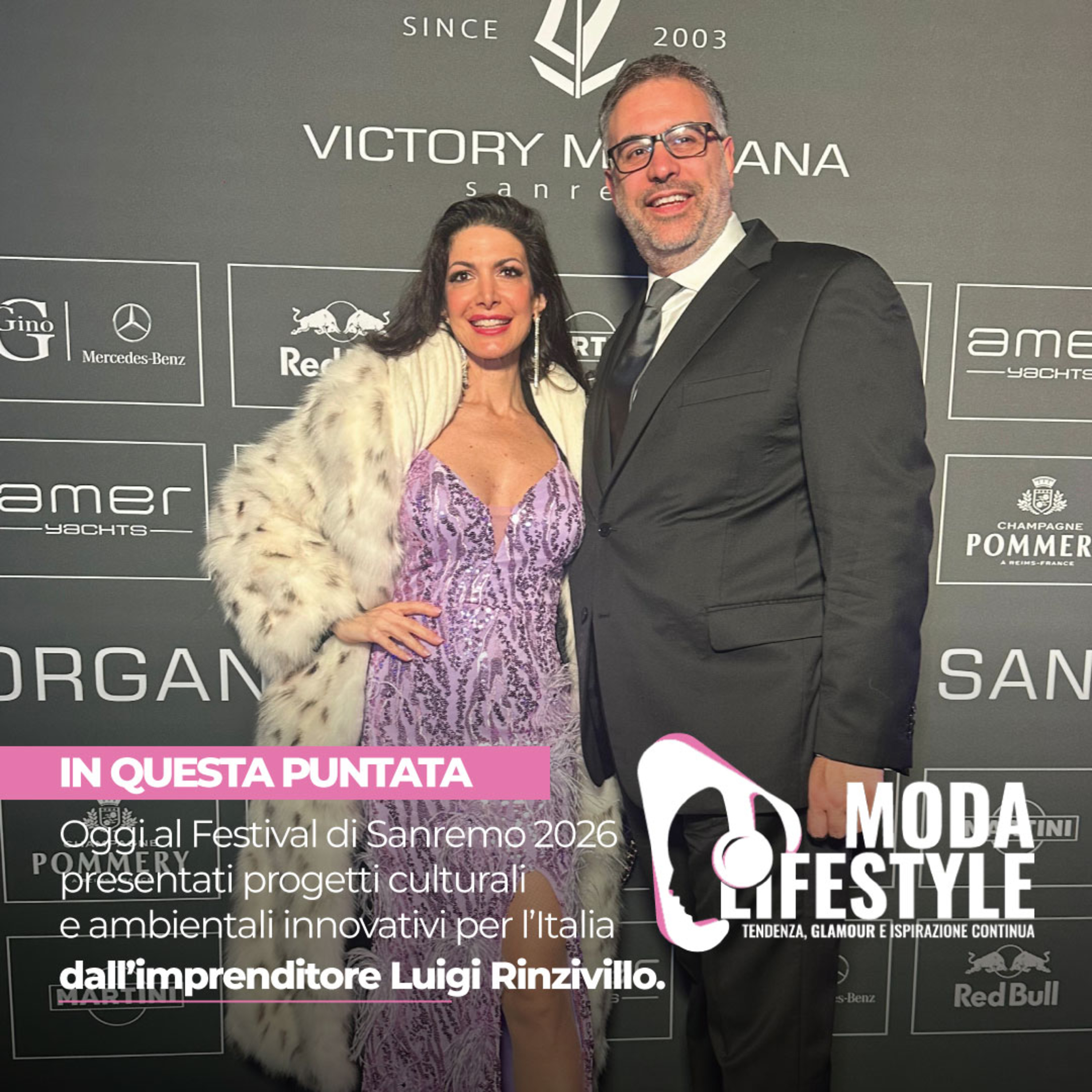 Oggi al Festival di Sanremo 2026 presentati progetti culturali e ambientali innovativi per l’Italia dall’imprenditore Luigi Rinzivillo.