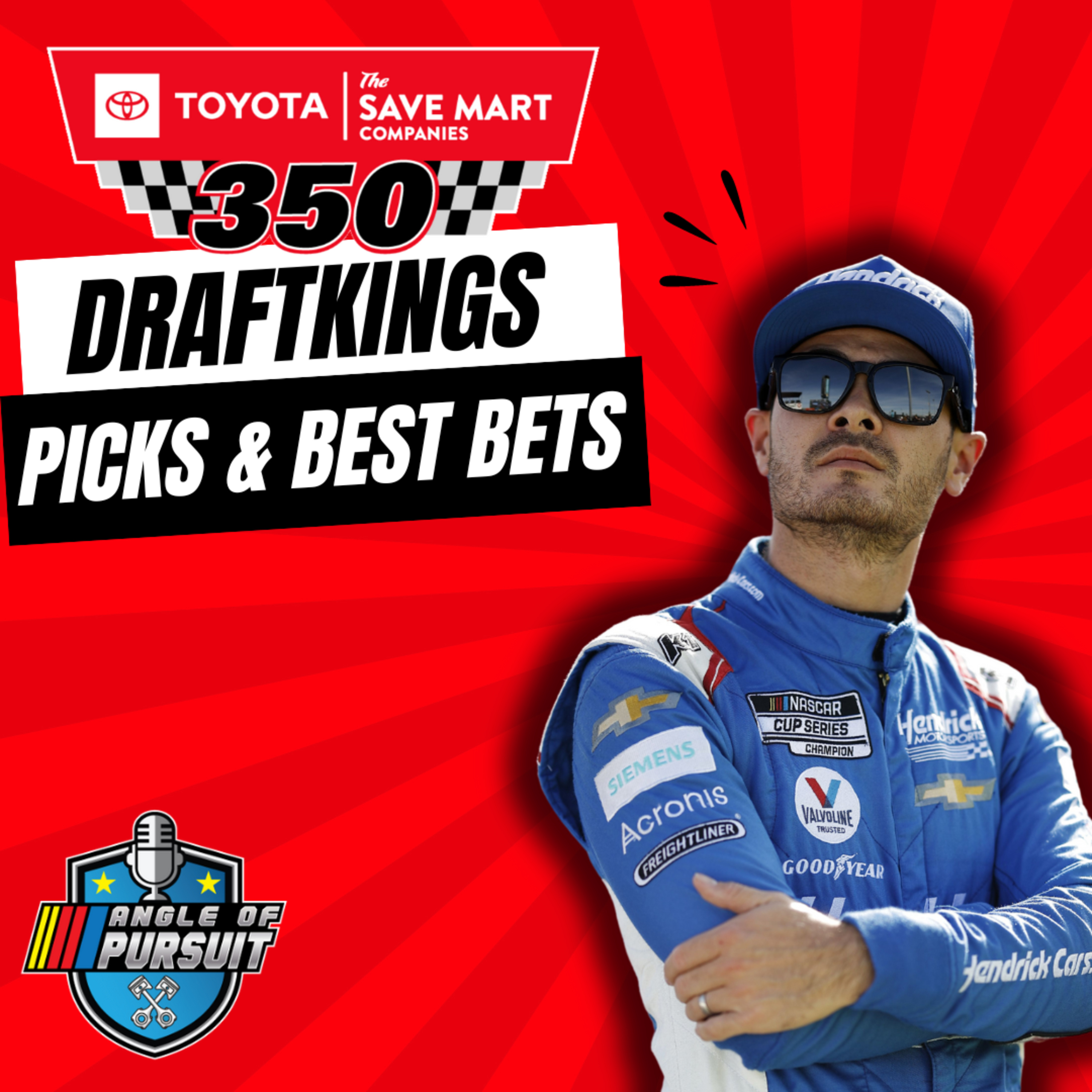 NASCAR DFS: Toyota Save Mart 350 at Sonoma | NASCAR DraftKings Picks episode artwork