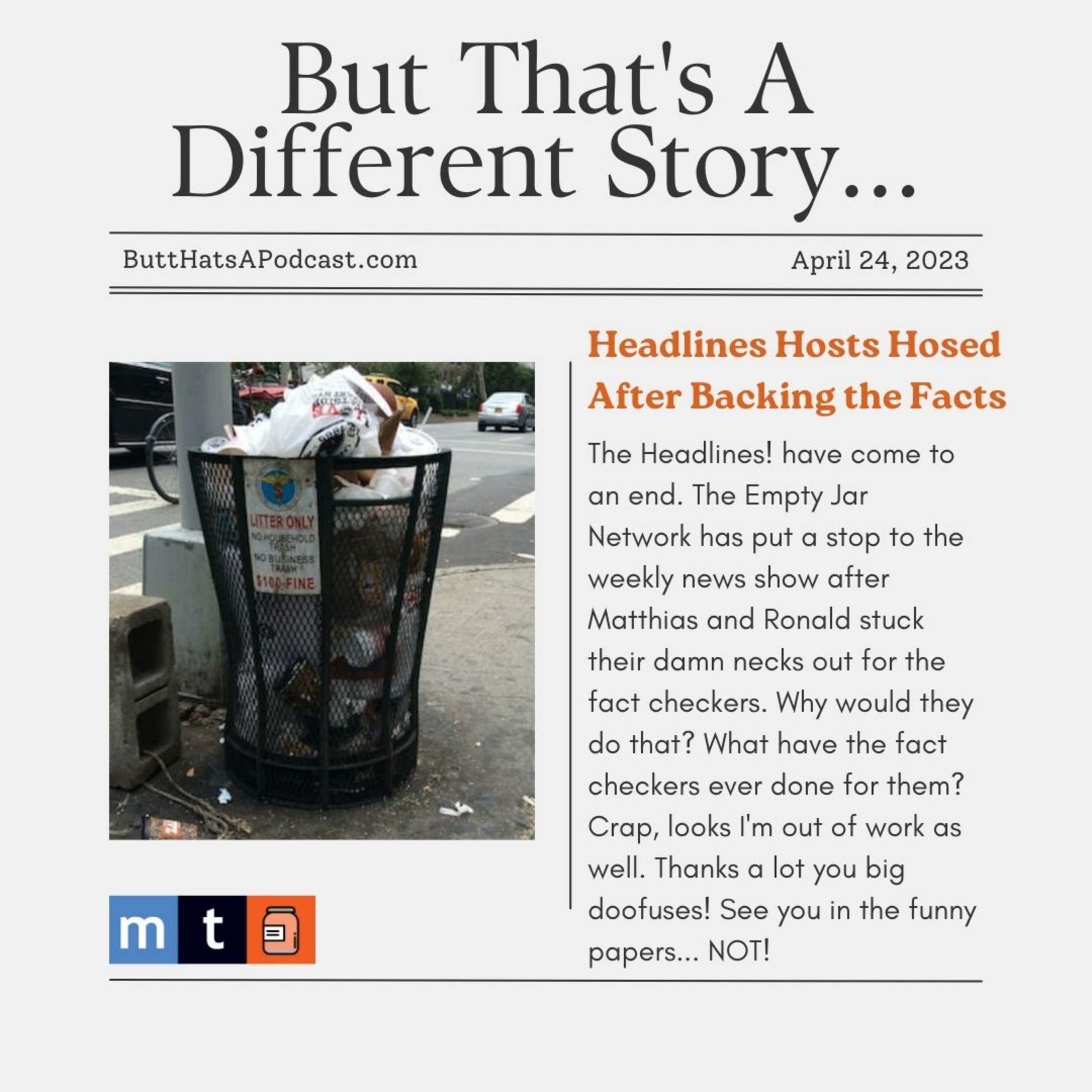 Headlines! Hosts Hosed After Backing the Facts
