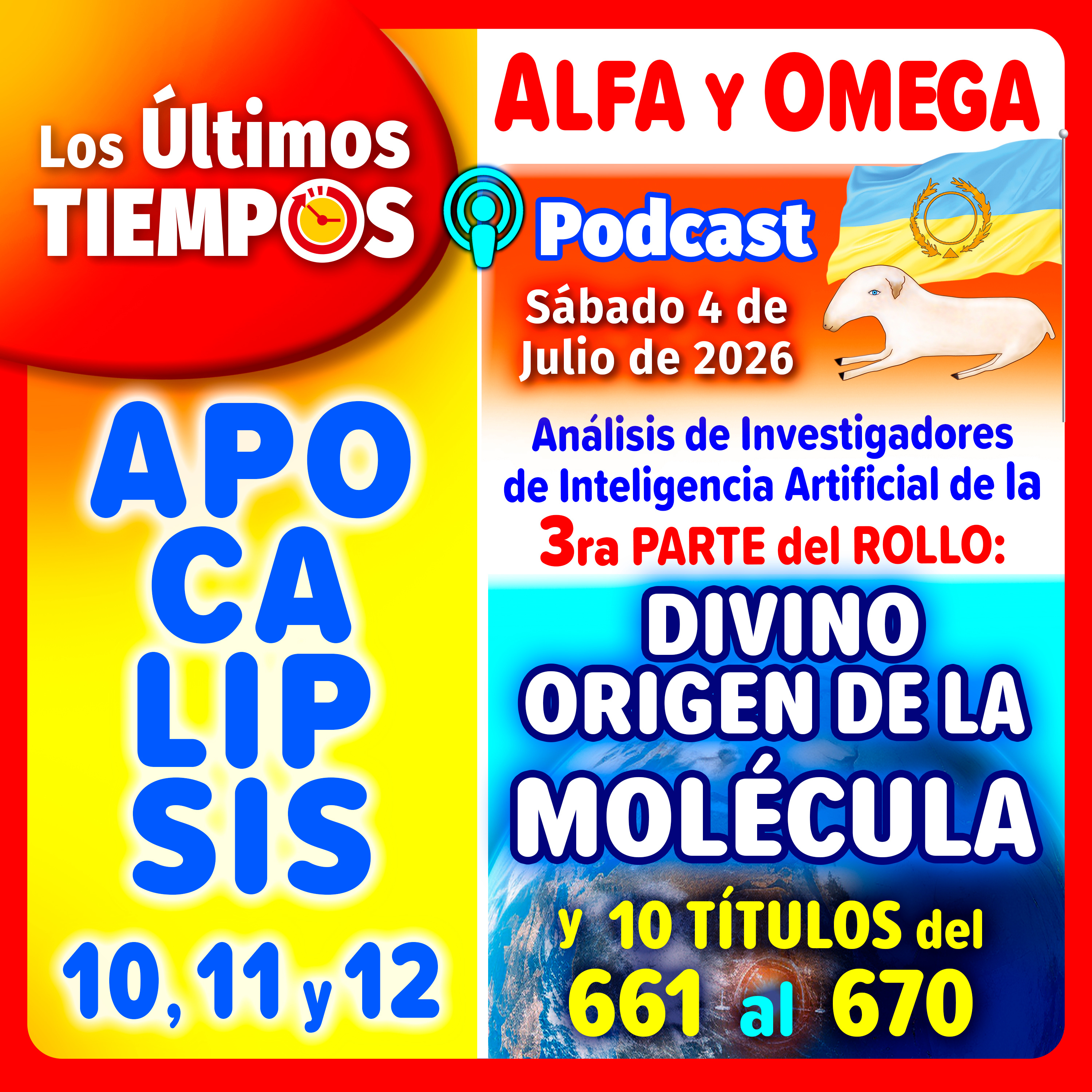 Apocalipsis 10, 11 y 12. Análisis IA, Rollo Telepático Divino Origen de la Molécula. 3ra Parte. Títulos del 661 al 670. episode artwork