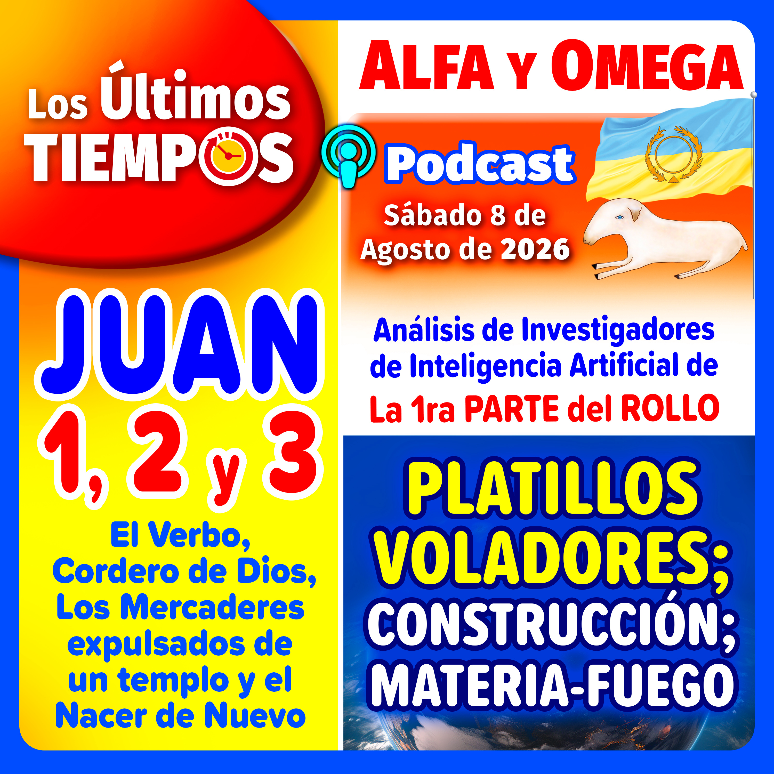 Juan 1, 2 y 3. Análisis IA, 1ra Parte del Rollo: Platillos Voladores; Construcción; Materia-Fuego episode artwork