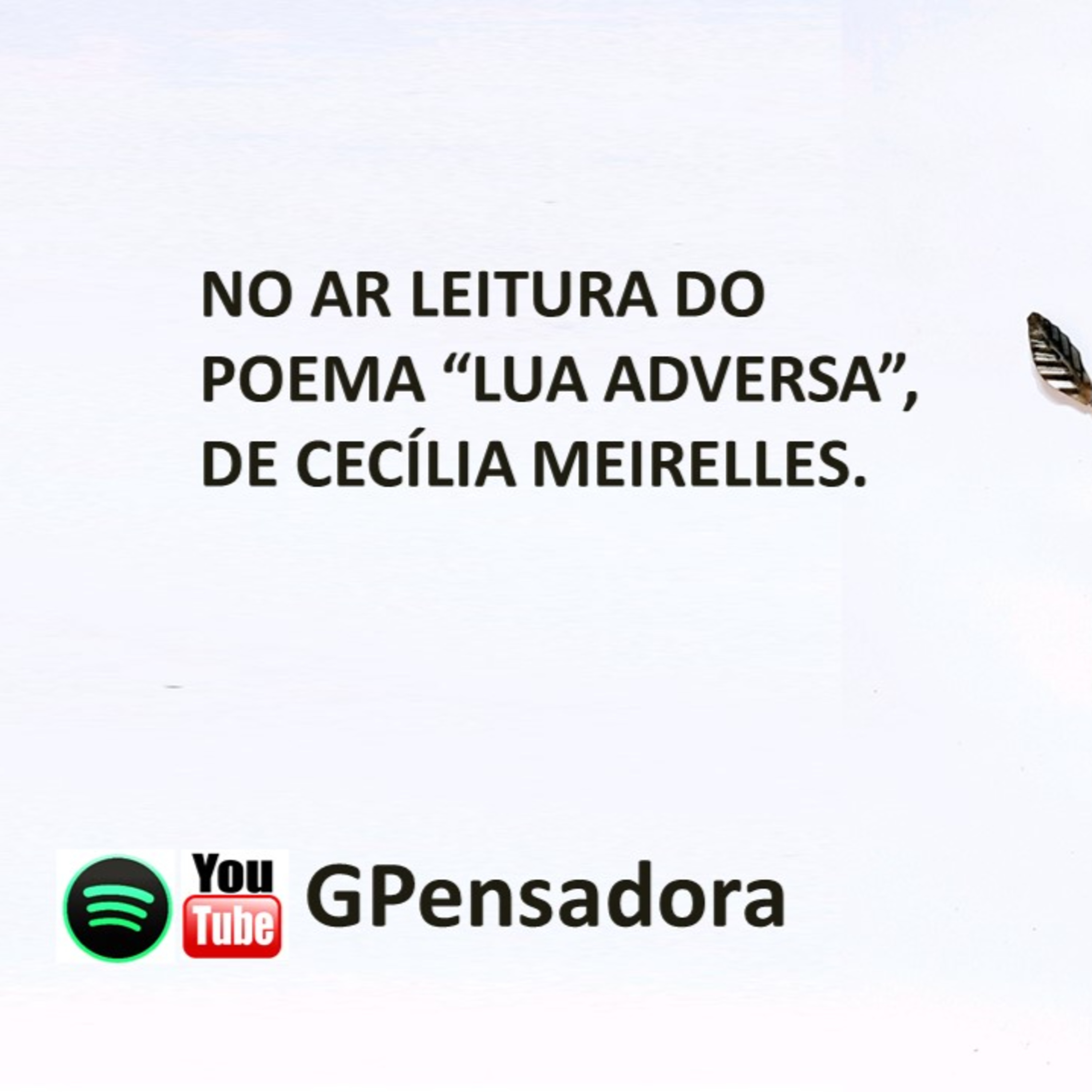 Pílula Poética: leitura do poema “Lua adversa”, de Cecília Meireles episode artwork